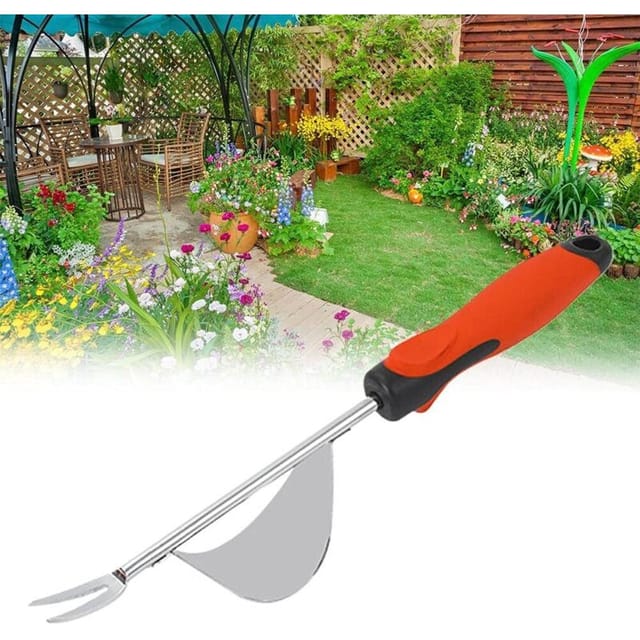 Shining House - Garten-Unkrautvernichter, ergonomischer Garten-Unkrautvernichter, manueller Unkrautvernichter, einfacher Unkrautentferner,