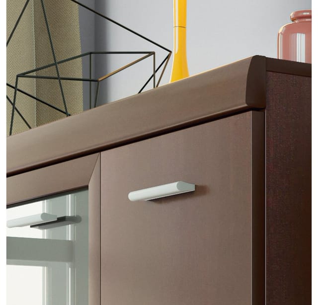 Sideboard Vitrine 140 cm Nussbaum IMPERIA-129