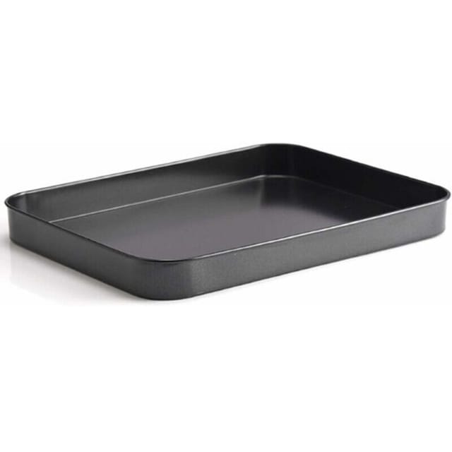 Gabrielle - Mini-Backblech aus Edelstahl – kleine Ofenform – rechteckig – für Gebäck, Backen und Servieren – 24,6 x 18,9 x 1,9 cm