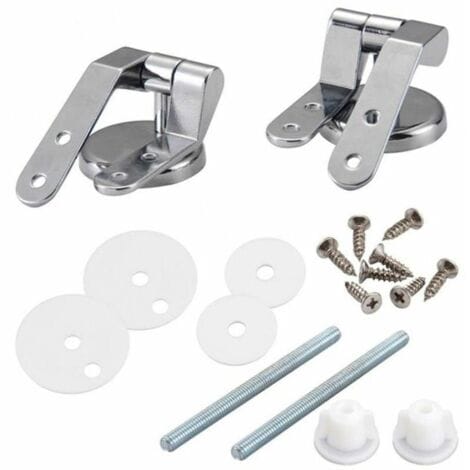 Tigrezy - WC-Deckelscharnier, Ersatz-Befestigungsset für WC-Deckel, WC-Deckelscharnier-Befestigungen, für WC-Sitze aus Holzharz – 2 Stück