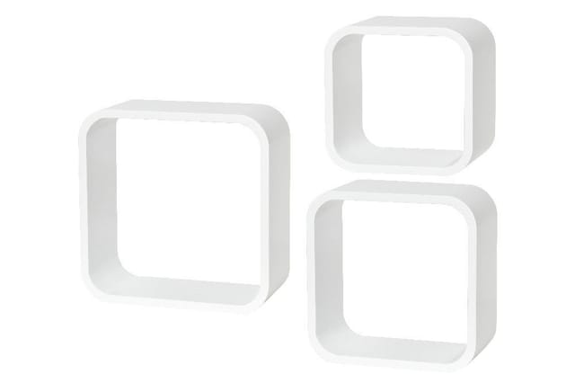 Wandregal Cube, 3er-Set, bis 350 x 350 x 145 mm Wandregal - Dolle