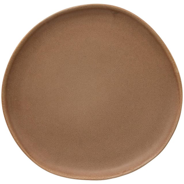 Teller aus Steingut braun, ø 27 cm