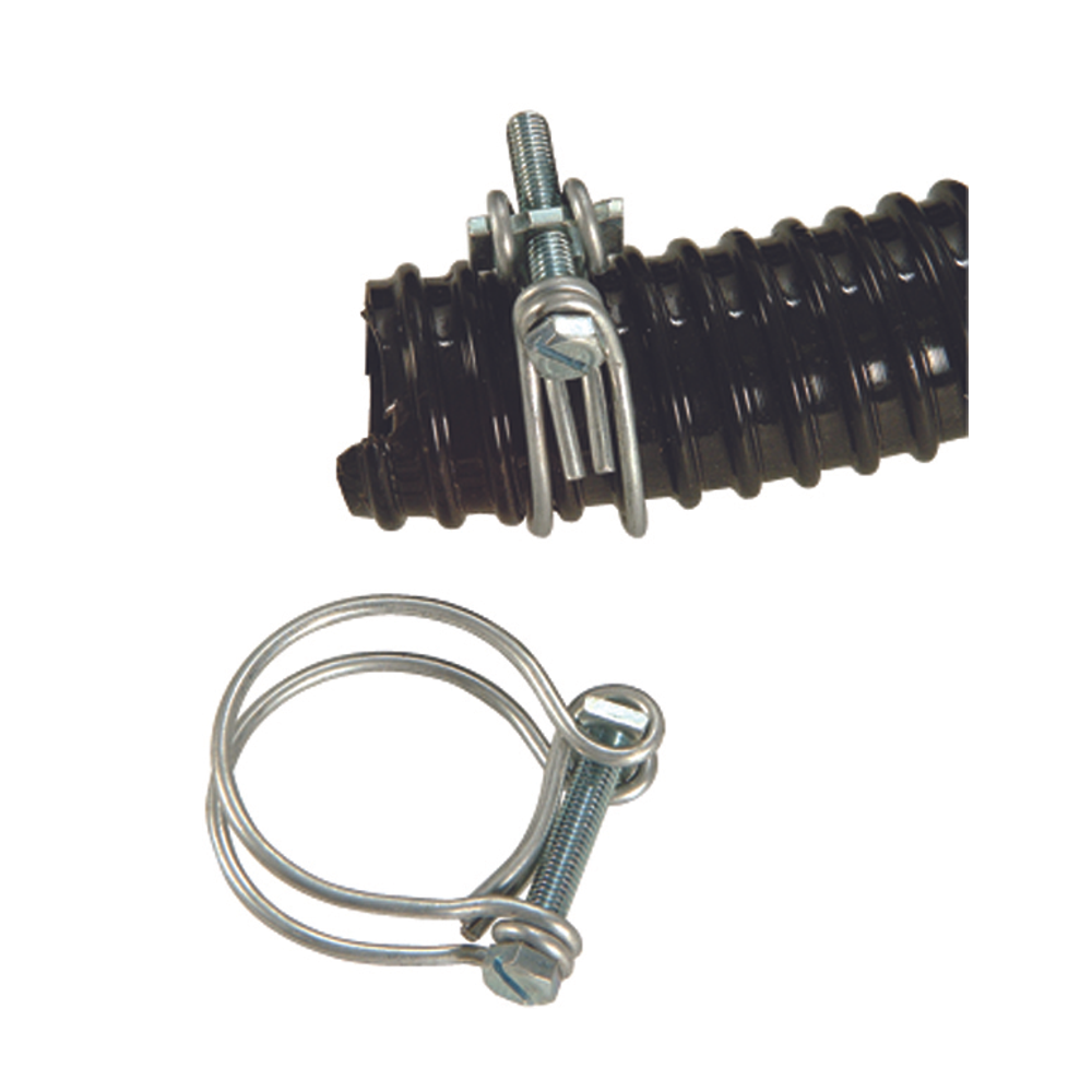 2er-set Spannbänder - Ubbink - Durchmesser 20-23 Mm - Galvanisiert - Für Spiralschlauch