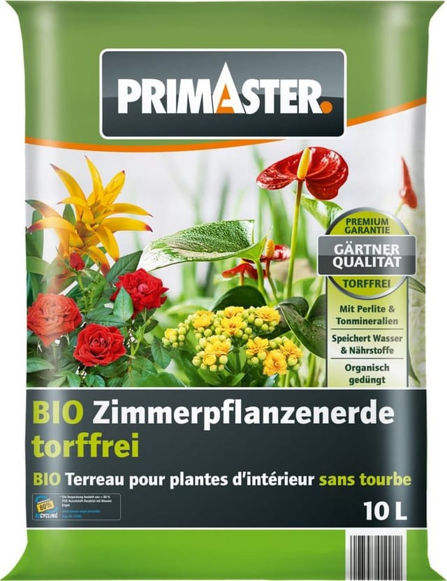 Bio Zimmerpflanzerde torffrei 10 l Erde - Primaster