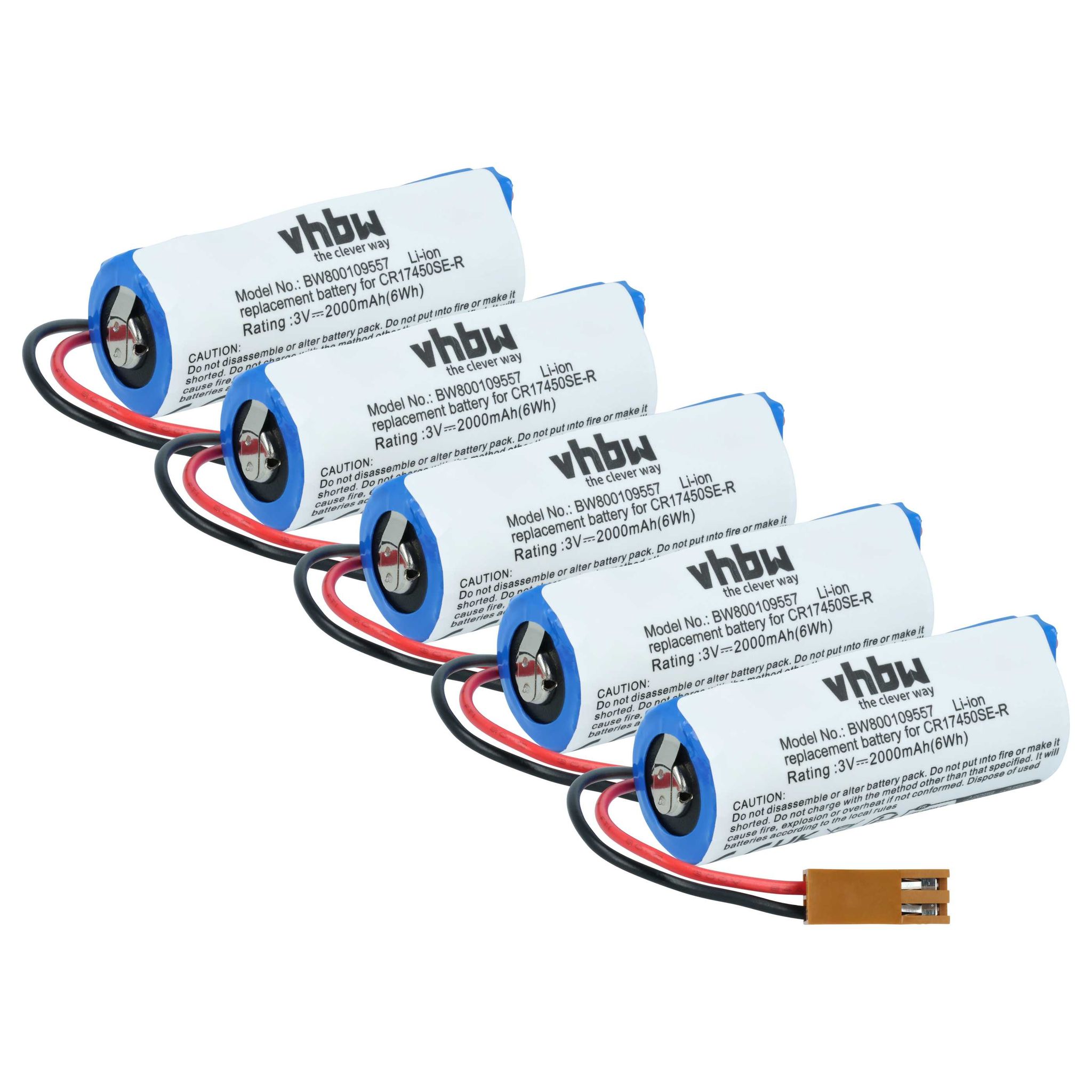 Vhbw 5x Akku Kompatibel Mit Le Blond 77 Cnc Router Steuereinheit (2000 Mah, 3 V, Li-ion)