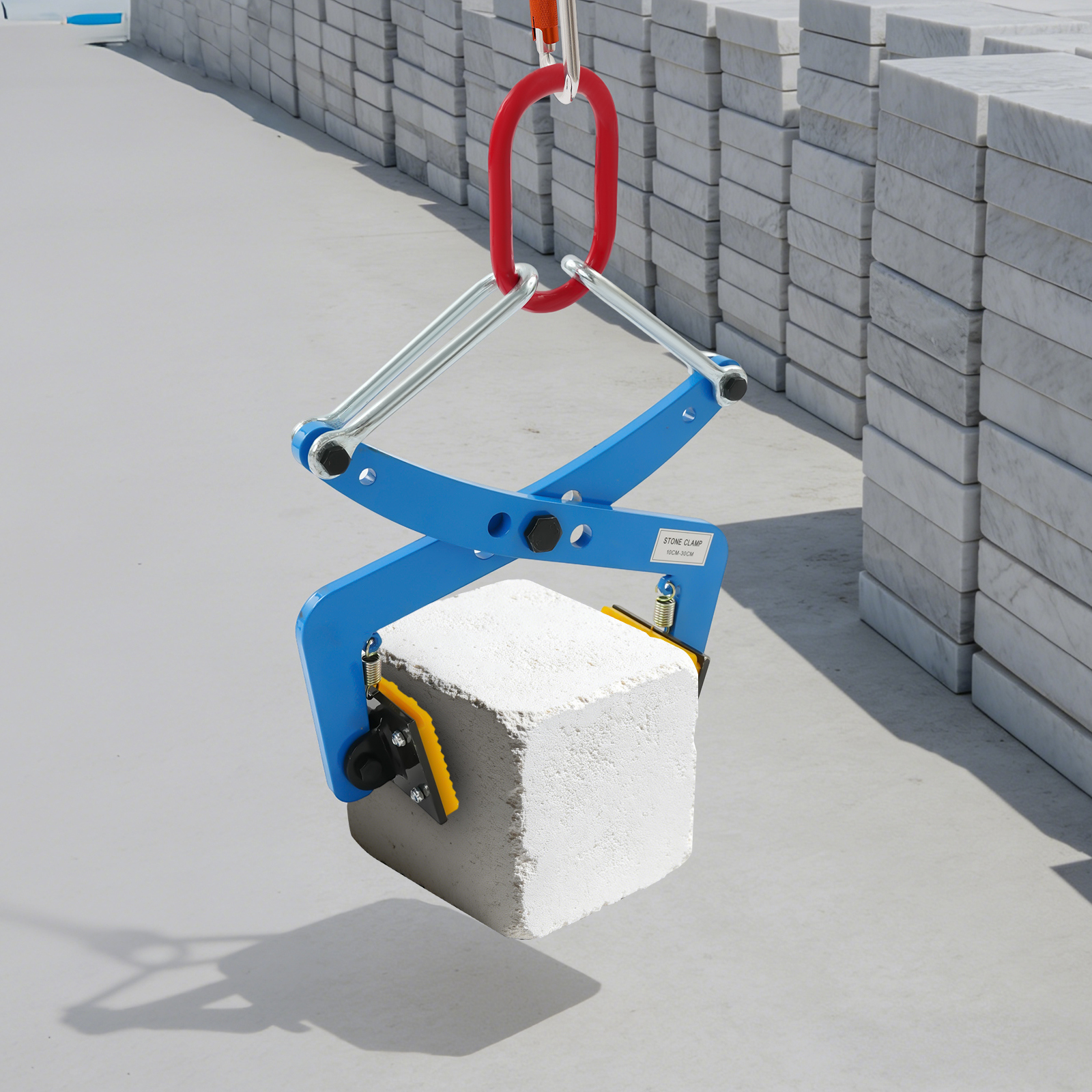 Yissale-steinhebezange Vertikal - Schwere Hebeklemme Für Granit- Und Marmorplatten, Verstellbare Greifbacken, Tragkraft 500 Kg - Ideal Für Steinmetz Und Bau