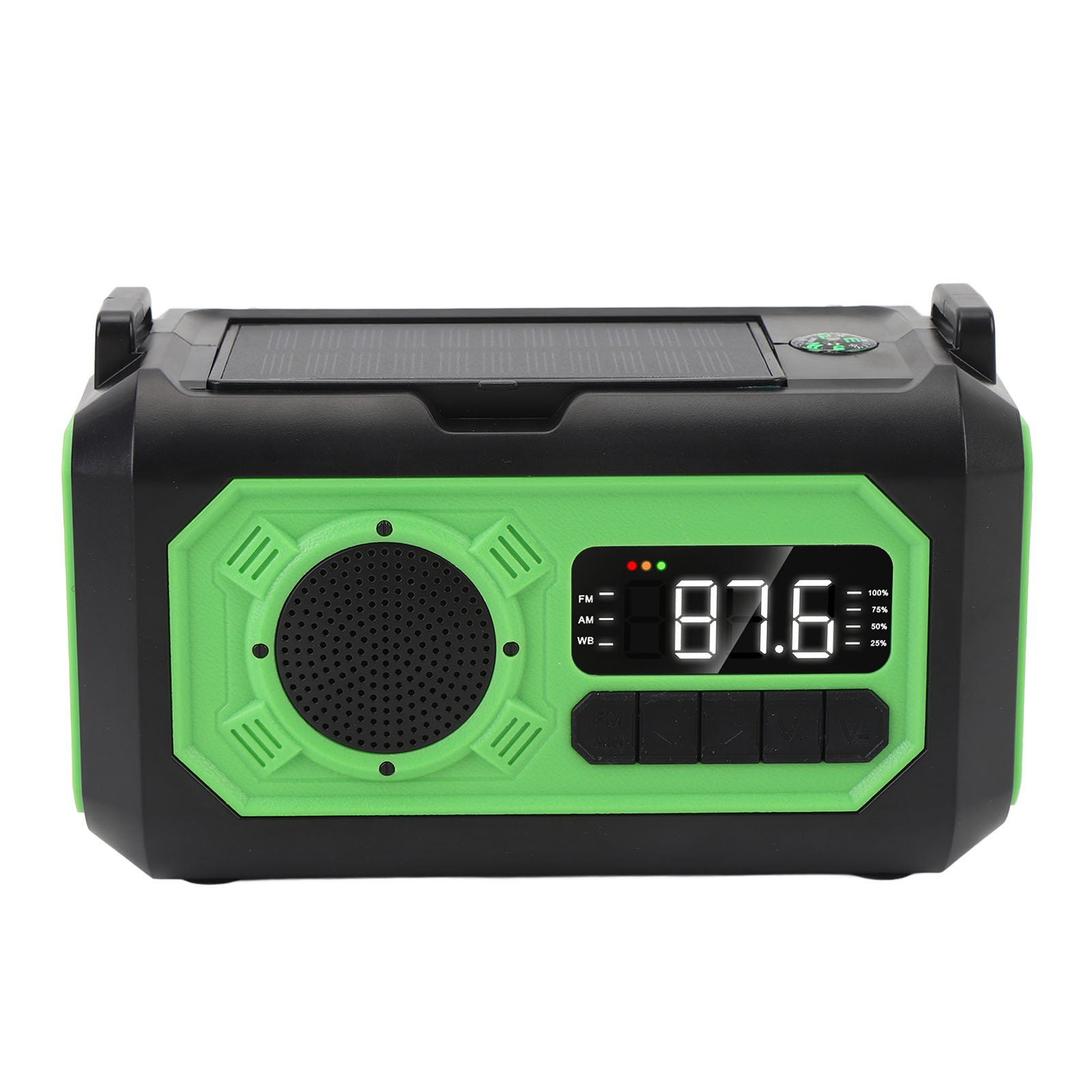 Notradio 12000mah Multifunktions-handkurbel-solar-akku Tragbares Am/fm-radio Mit Noaa-wetterwarnung Und Sos-funktion