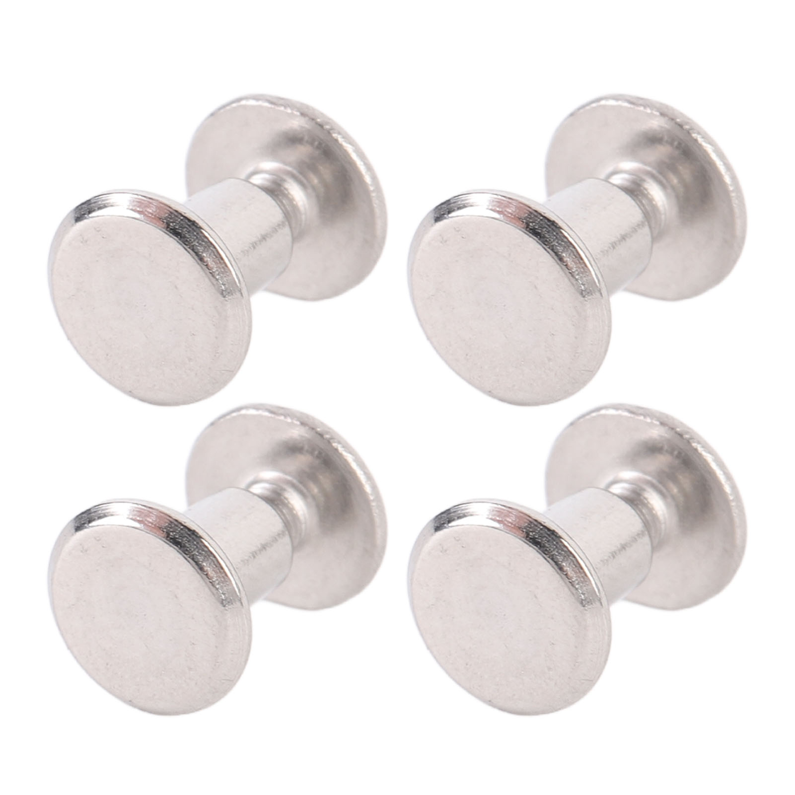 100er-set Nieten Und Schrauben Aus Edelstahl, M2,5 Flachrundkopf-nietenbefestigungsset Für Lederhandwerk Und Bekleidungsdekoration, 3,5 X 5 X 7 Mm / 0,14 X 0,2 X 0,28 Zoll