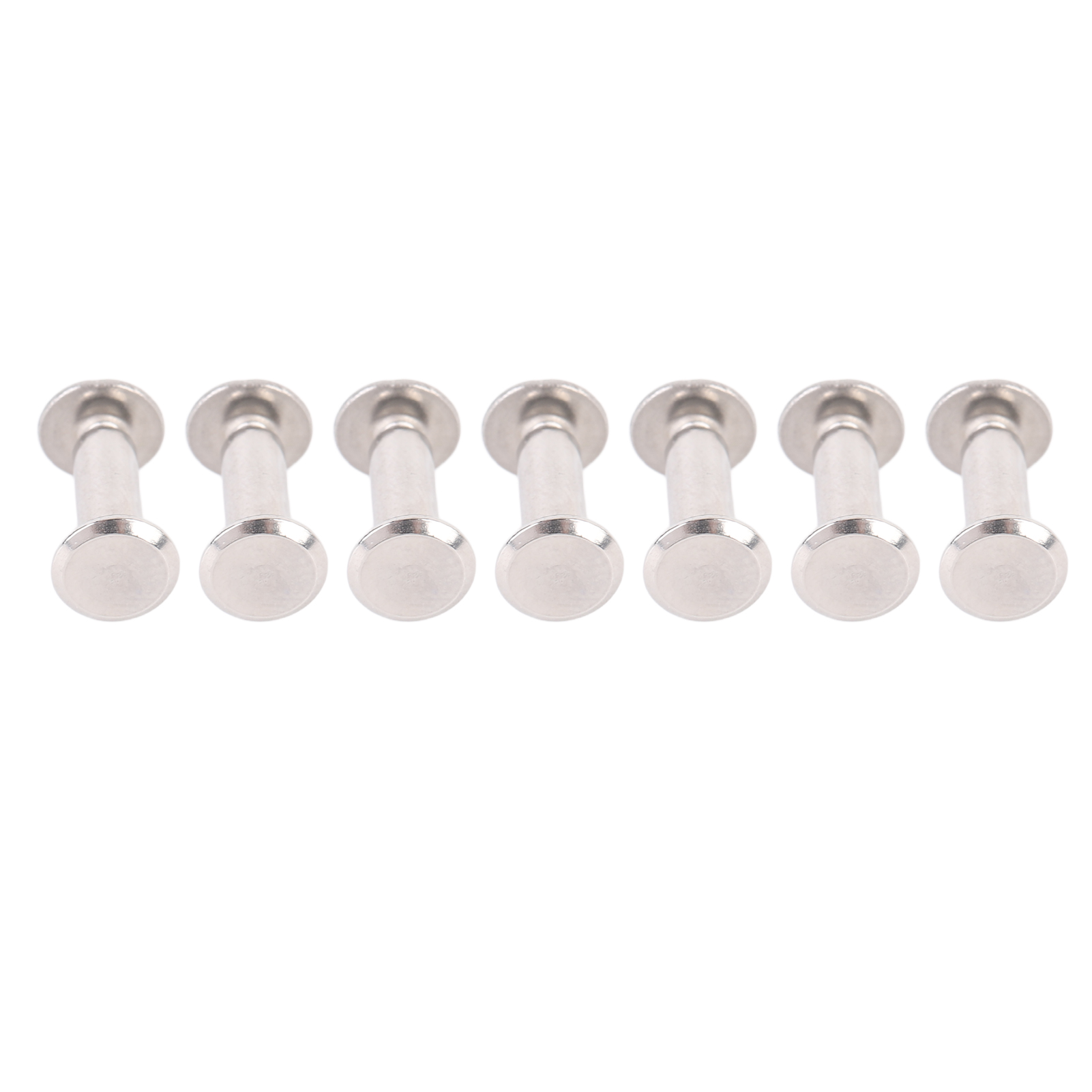 100er-set Nieten Und Schrauben Aus Edelstahl, M2,5, Flachkopf-rundkopfnieten, Befestigungselemente Für Lederhandwerk Und Dekoration, 3,5 X 10 X 7 Mm / 0,14 X 0,39 X 0,28 Zoll