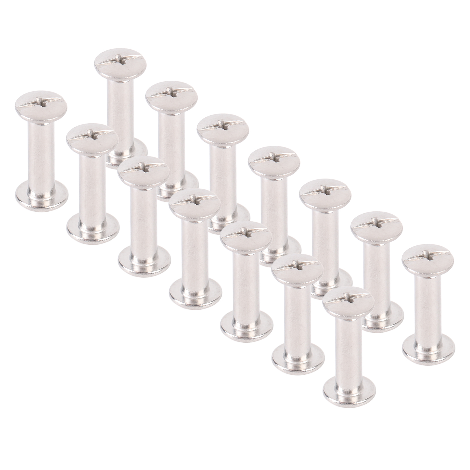 100er-set Nieten Und Schrauben Aus Edelstahl, M2,5, Flachkopf-rundkopfnieten, Befestigungselemente Für Lederarbeiten Und Dekorationen, 3,5 X 12 X 7 Mm / 0,14 X 0,47 X 0,28 Zoll