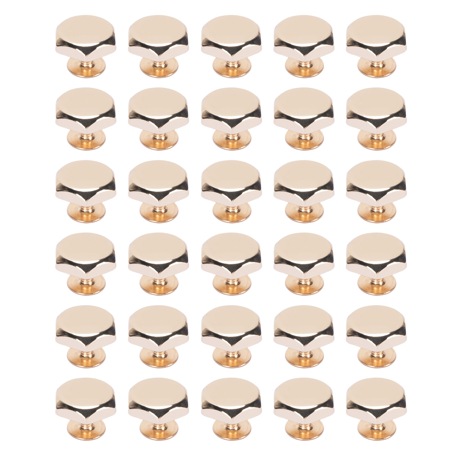 30 Sets Sechskant-schrauben Für Taschenfüße Aus Zinklegierung, Geeignet Für Kleidung, Schuhe Und Accessoires, Gold