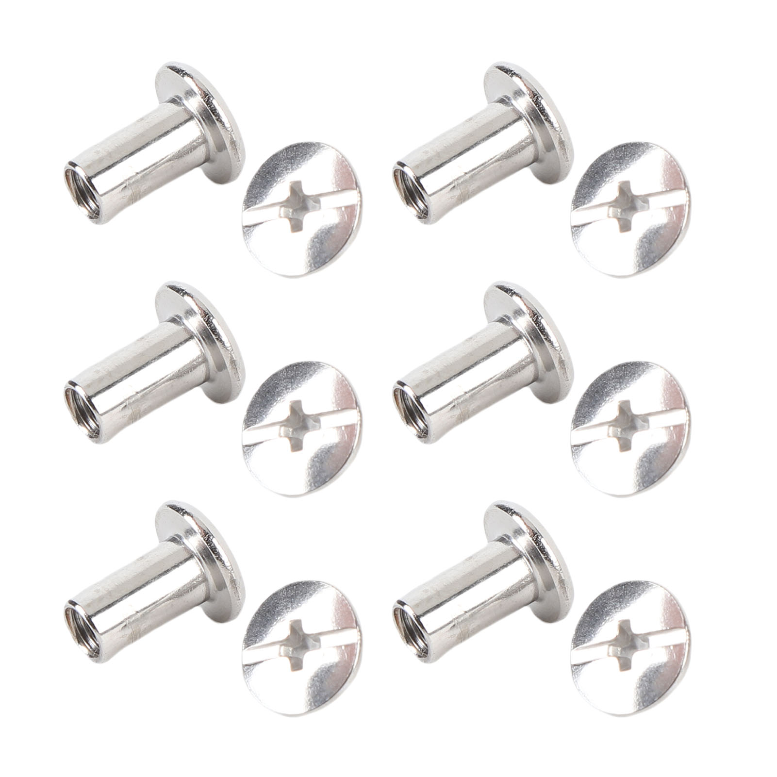 50 Sets Nieten Und Schrauben M4 5x9x9,5mm Edelstahl Flachrundkopf-nietbolzen-set Zum Binden Und Dekorieren
