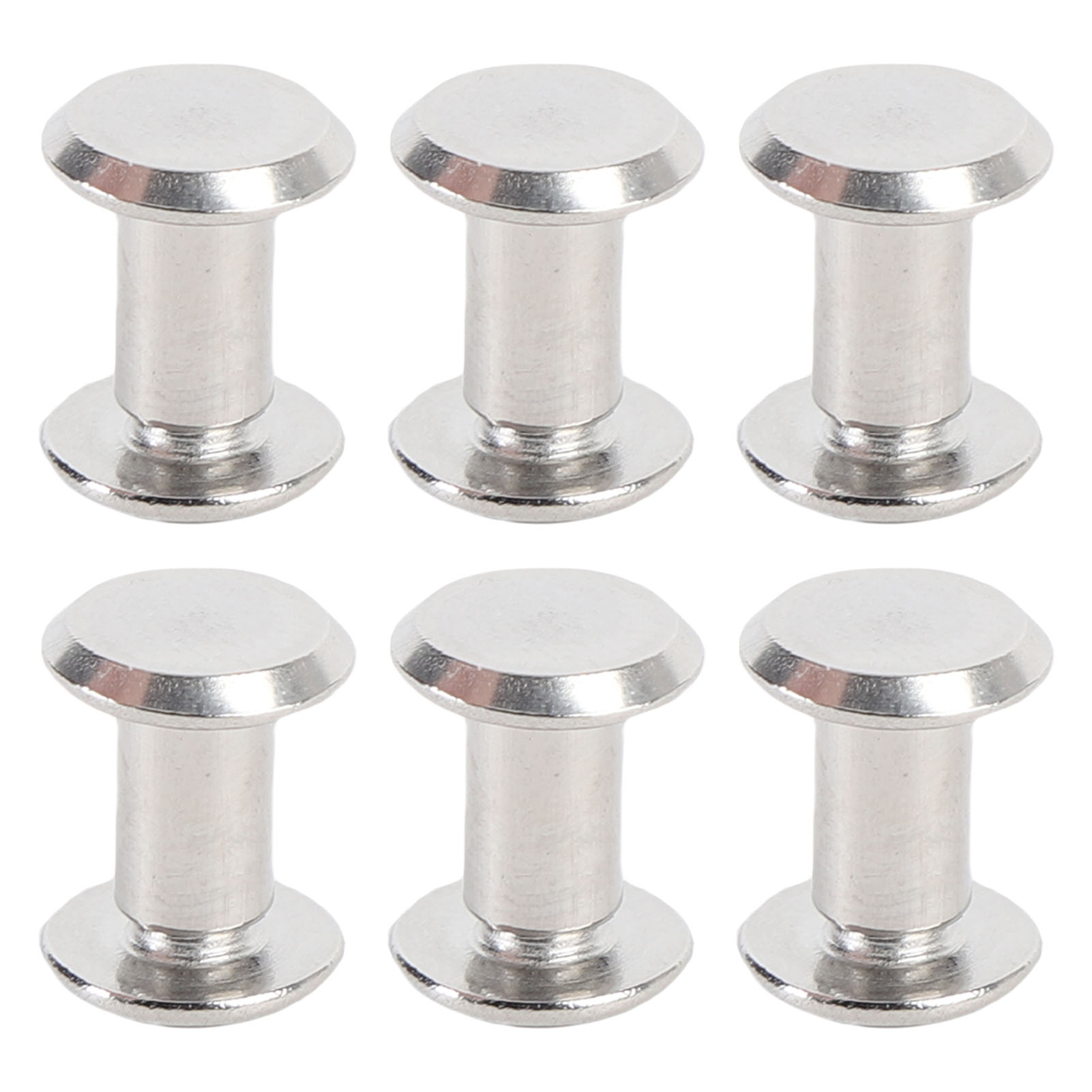 50er-set Nieten Und Schrauben M4 Edelstahl Flachrundnietenmuttern Für Lederarbeiten Und Buchbinderei 5x8x9,5 Mm