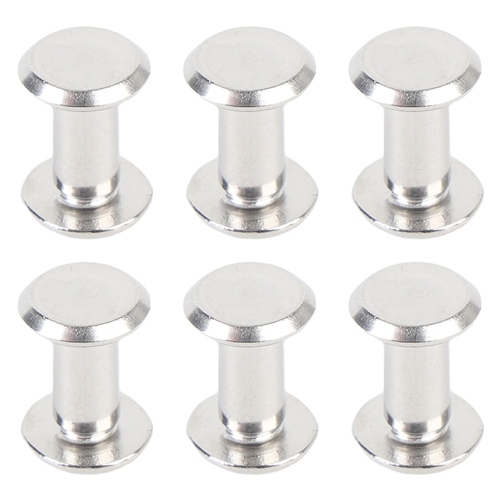 50er-set Nieten Und Schrauben M4 Edelstahl Flach-rund-zaunklammermuttern Für Lederarbeiten 5x10x9,5 Mm