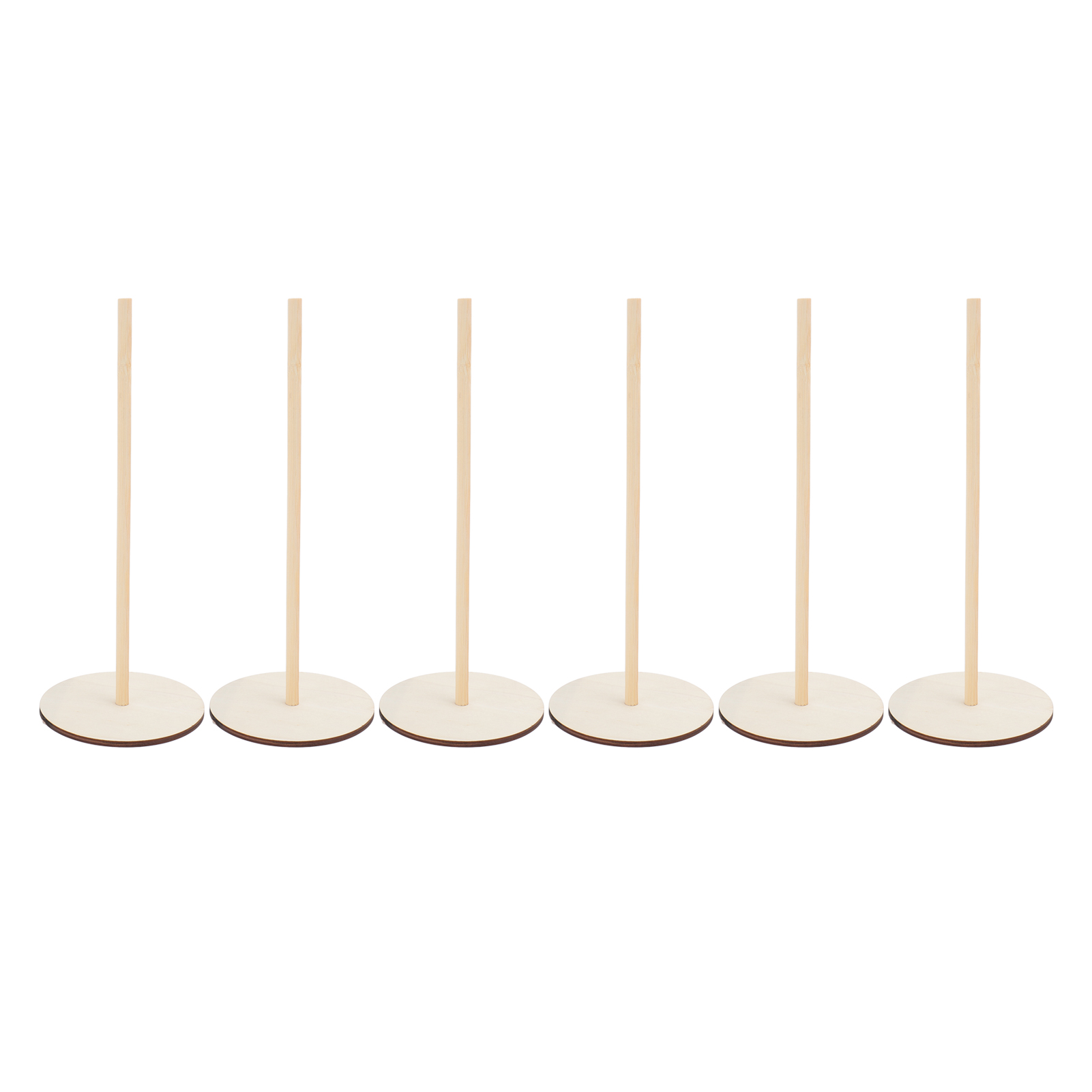 6er-set Innovative, Wiederverwendbare Und Abnehmbare Donut-ständer Aus Holz Im Retro-stil Für Hochzeiten Und Geburtstage