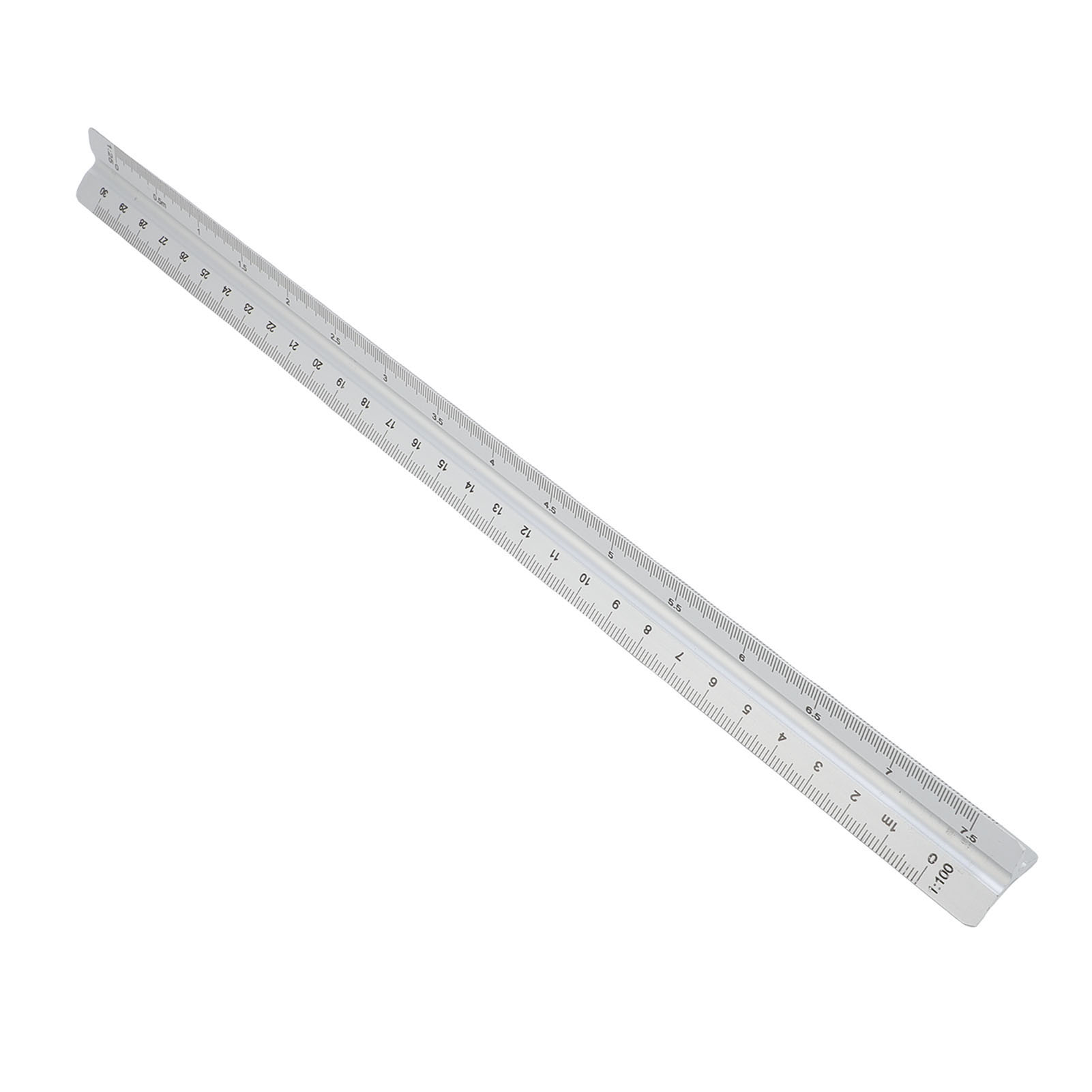 Ingenieursmaßstab, Aluminium, 30 Cm, 1:20, 1:25, 1:50, 1:75, 1:100, 1:125 Architektenmaßstab Für Technische Illustrationen, Silber