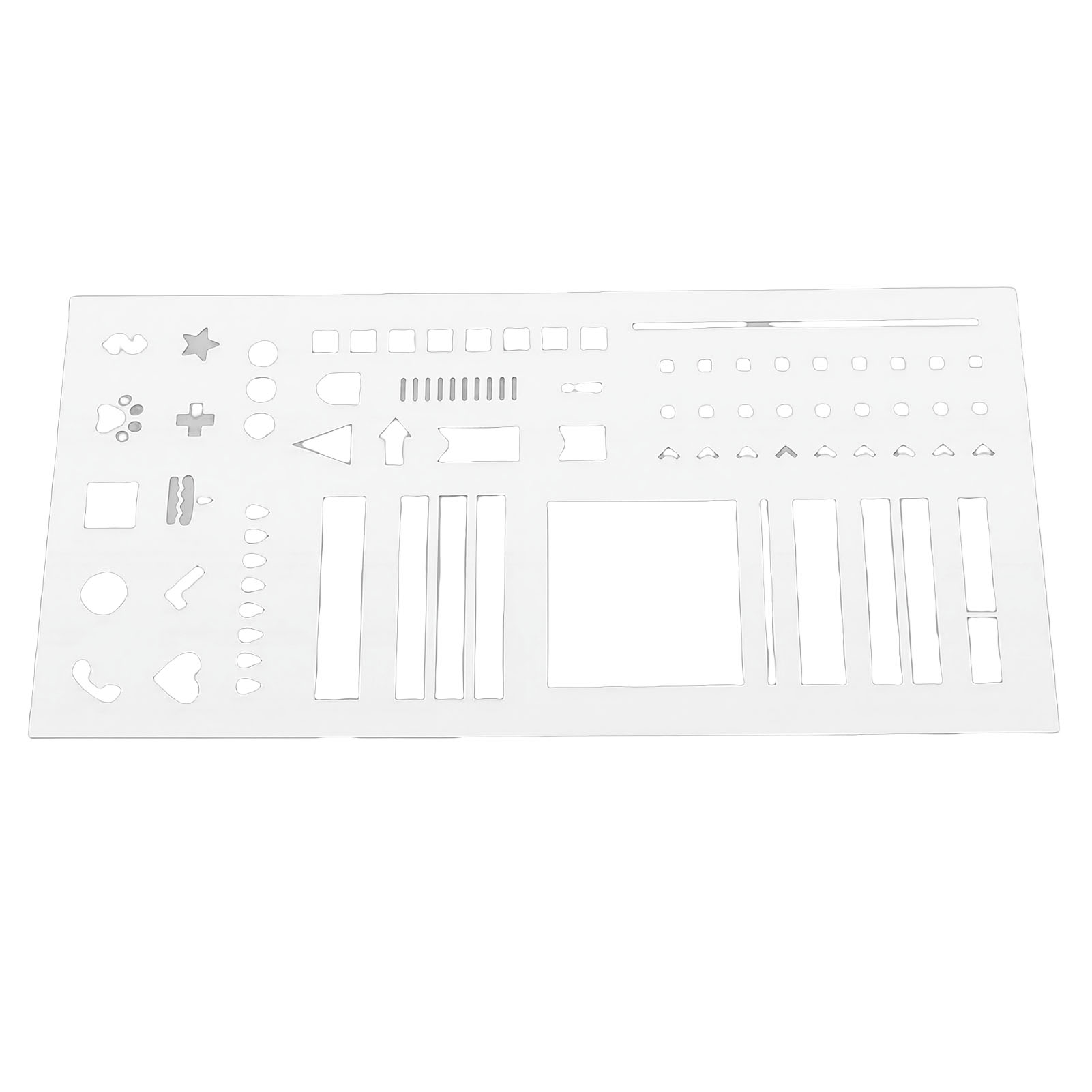 Planer-schablone Aus Kunststoff, Wiederverwendbar, Handgefertigt, Flexibel, Für Präzises Zeichnen, Journal, Bastelbedarf Für Terminplanung, Transparent