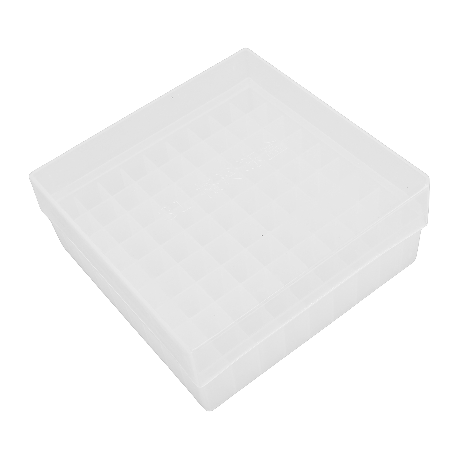 Gefrierschrank-aufbewahrungsbox Für Zentrifugenröhrchen, 81 Vertiefungen, Transparentes Pp-kunststoff-kryoröhrchen-aufbewahrungsgestell Für 1,5-2,0 Ml Röhrchen