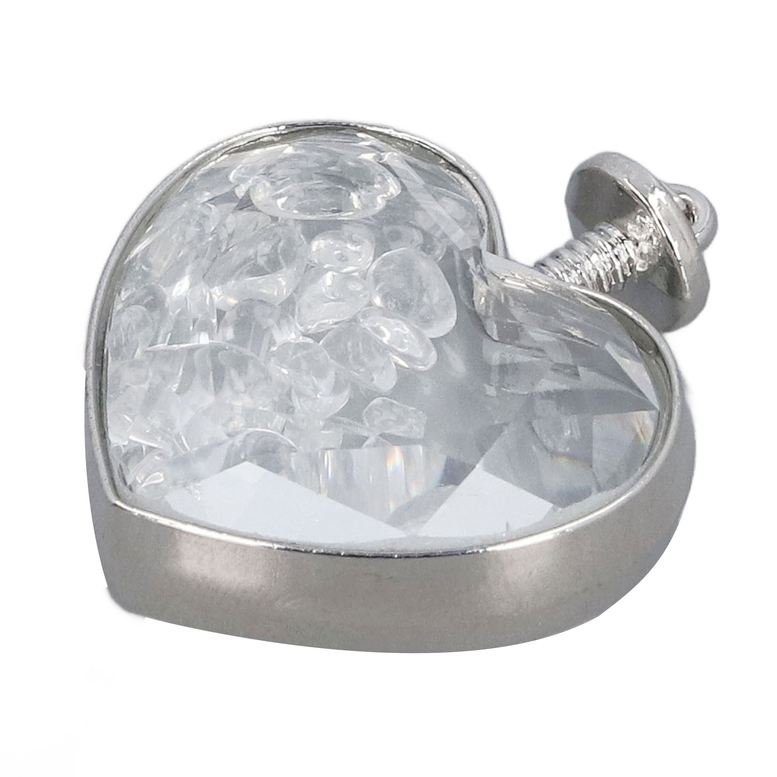 Herzförmige Mini-dekorationsflasche Aus Klarem Quarzglas Für Partys, Hochzeiten Und Als Tischdekoration