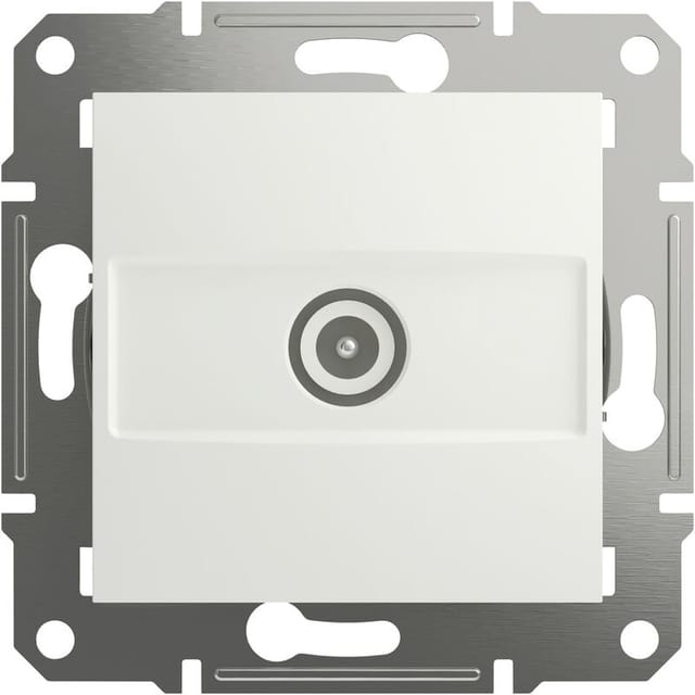 Schneider Electric - TV-Durchgangsdose Asfora Weiß (ral 9003) EPH3270321D 1 St.