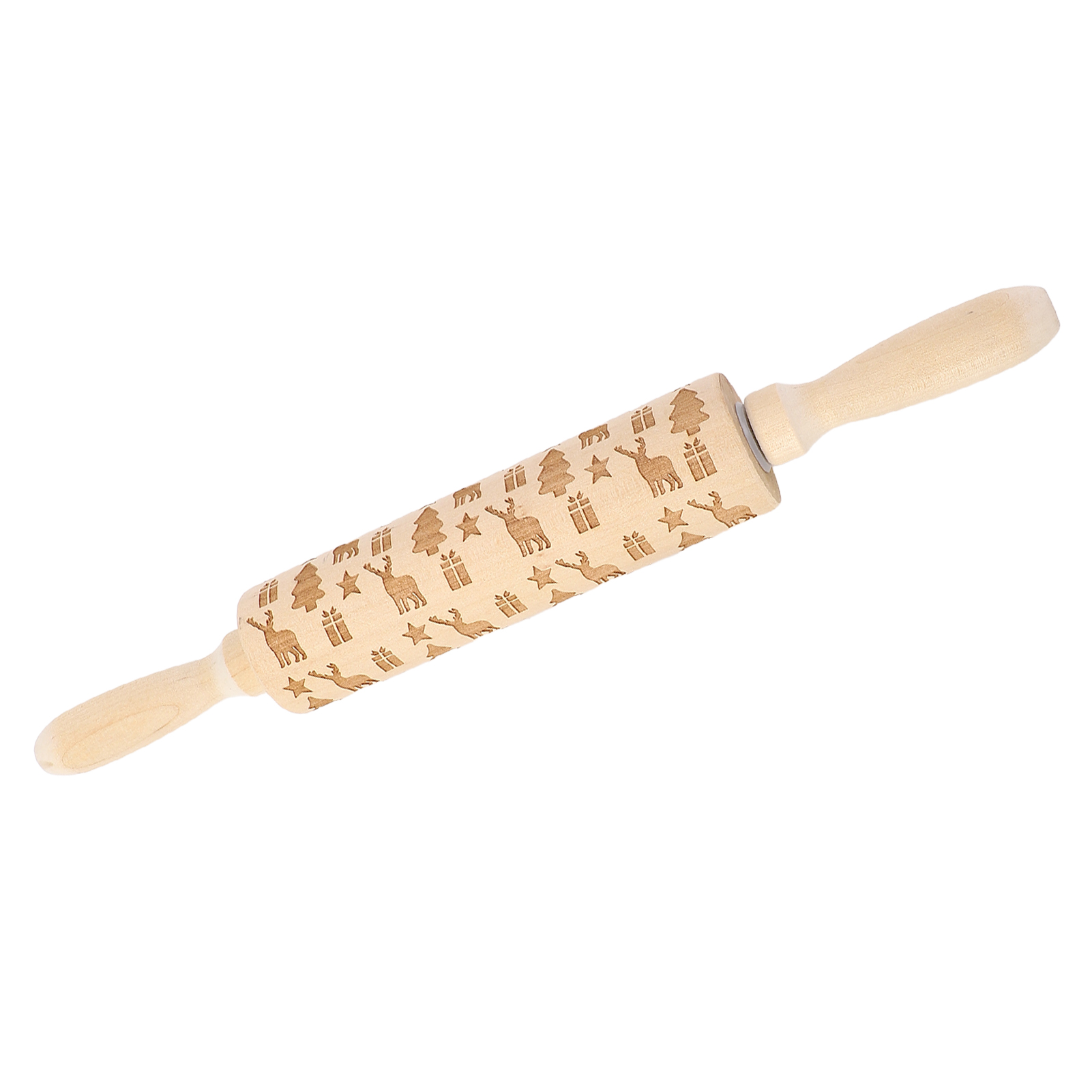 Multifunktionales Nudelholz Aus Holz, Geprägtes Klassisches Nudelholz Zum Backen Von Fondant Jm01674