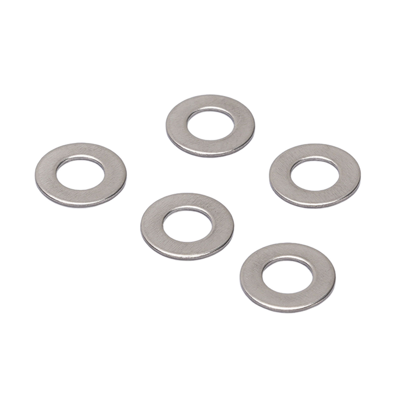 500-teiliges Set Flacher Unterlegscheiben Aus Edelstahl Für M4-schrauben, 5 Mm Innendurchmesser X 10 Mm Außendurchmesser, 0,5 Mm Dicke