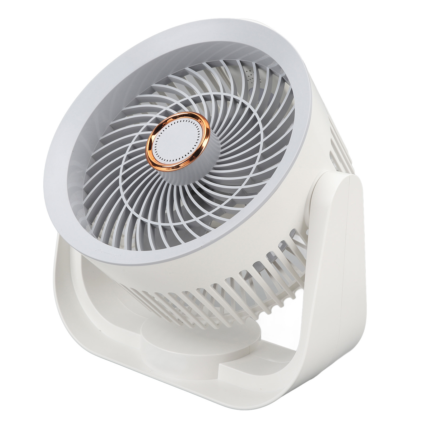 Tischventilator Mit Intelligenter Bluetooth-sprachsteuerung, 360°-drehung, Tragbarer Desktop-luftzirkulationsventilator