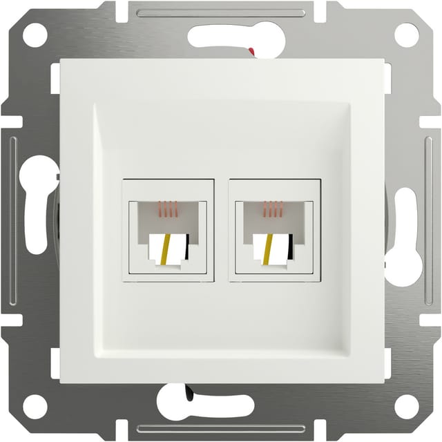 Apc Schneider - Schneider Electric RJ11-Telefondose Asfora Weiß (ral 9003) EPH4270121D 1 St.