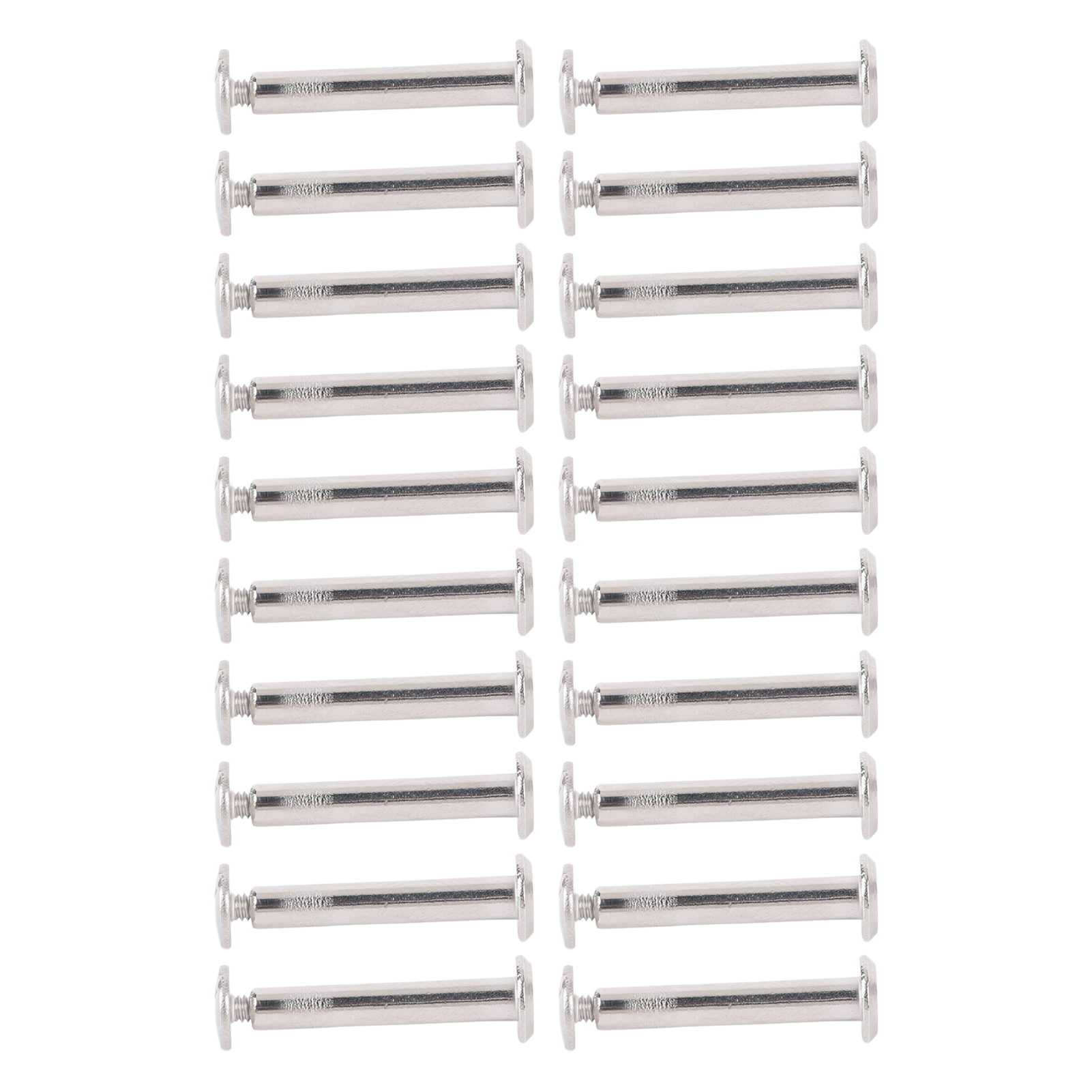 100 Paar M2 Edelstahl-nieten, Schrauben, Flachkopf-rundkopfmuttern Mit Innensechskant, Ersatzteile Für Zaunpfosten, 3 X 18 X 6 Mm / 0,12 X 0,71 X 0,24 Zoll
