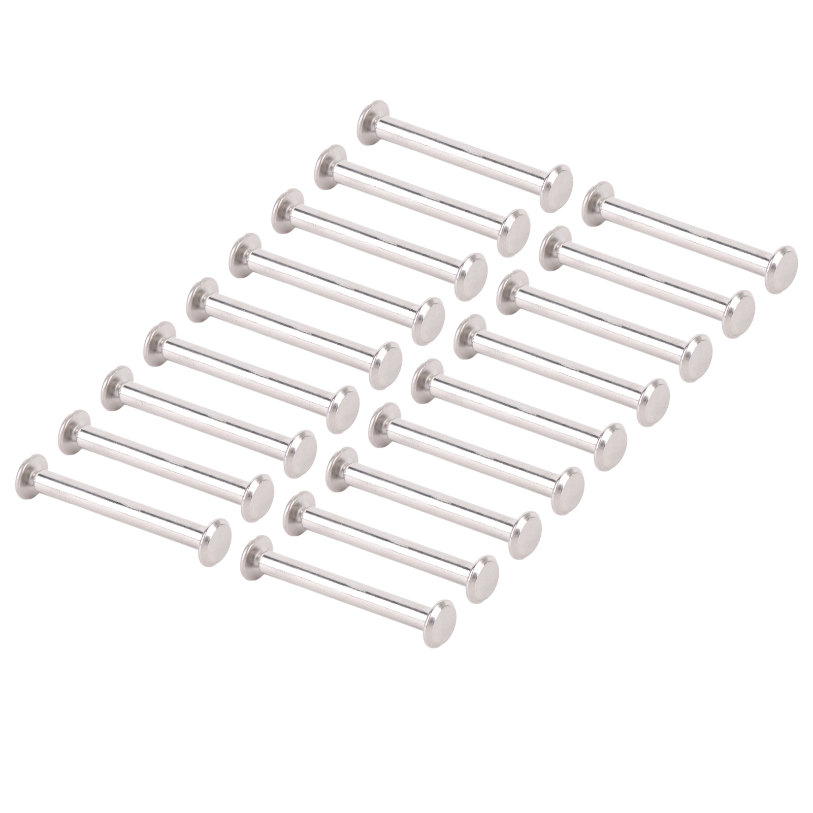 100 Paar M2 Edelstahl-nieten, Schrauben, Flachkopf-rundkopfmuttern Mit Innensechskant, Ersatzteile Für Zaunpfosten, 3 X 25 X 6 Mm / 0,12 X 0,98 X 0,24 Zoll