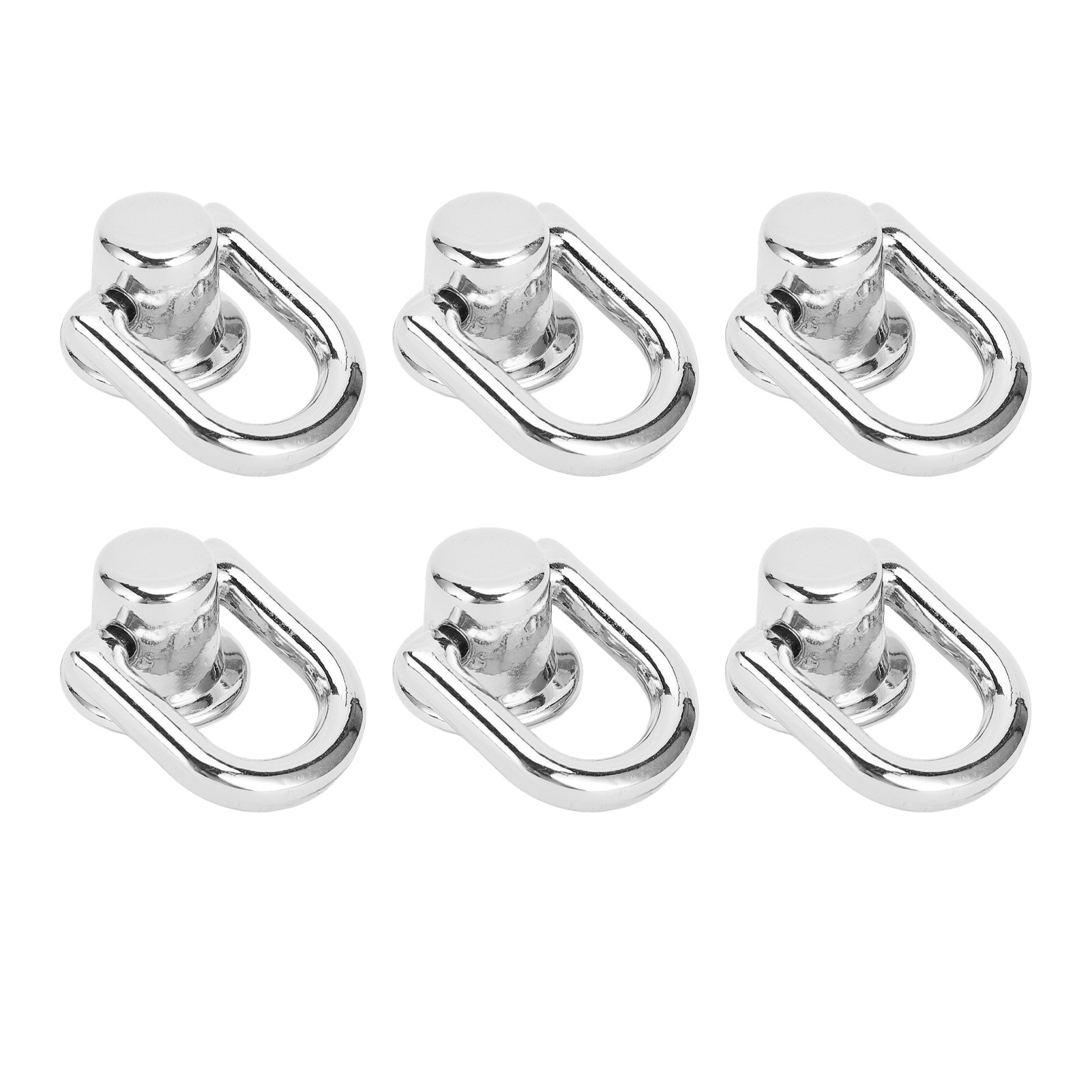 20 Stück D-ring-nieten, Metallschrauben, 16 X 12 Mm, 360° Drehbar, Für Diy-projekte Mit Lederkragen, Gürteln, Handtaschen Und Geldbörsen, Silber