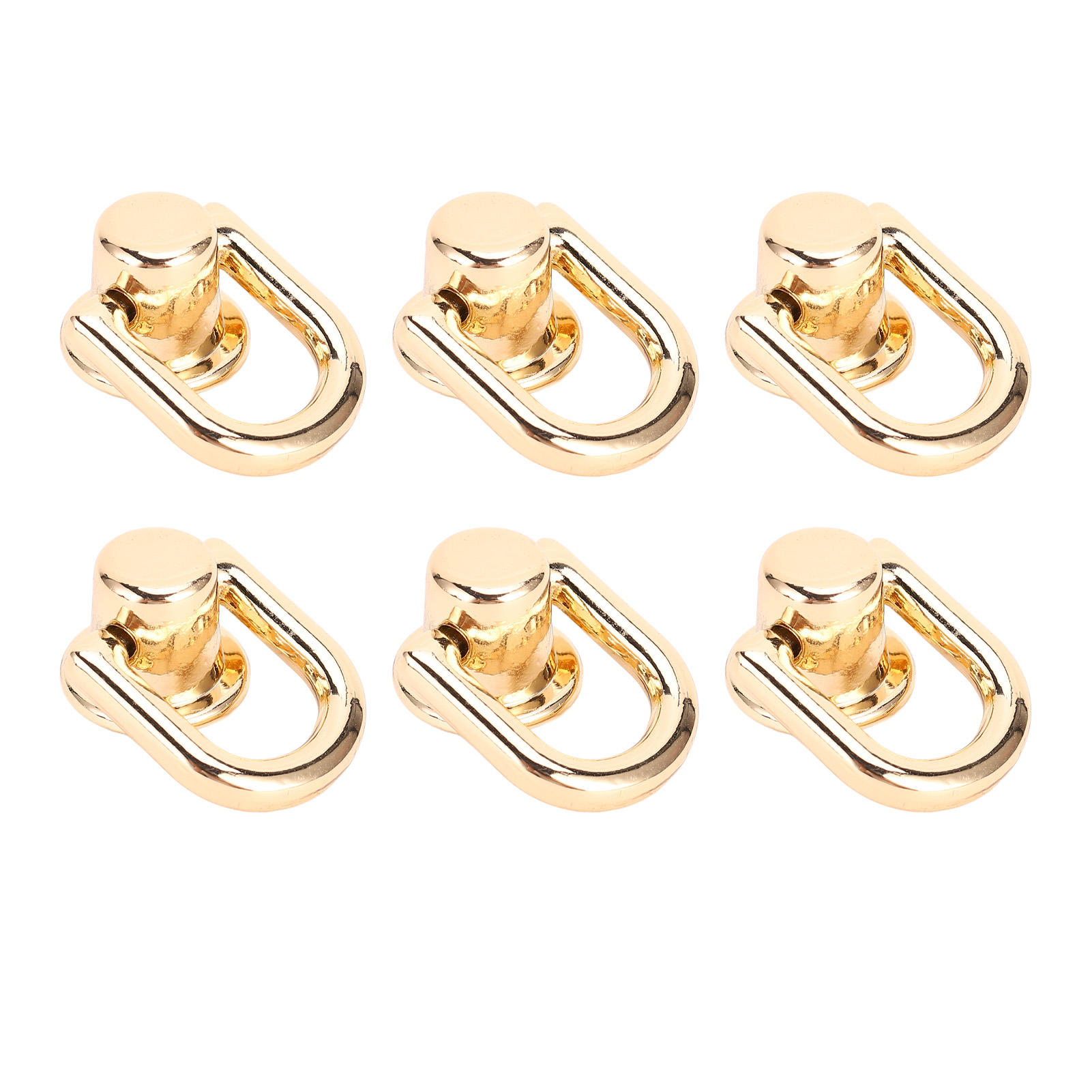 20 Stück D-ring-nieten, Metallschrauben, 16 X 12 Mm, 360° Drehbar, Für Diy-lederkragen, Gürtel, Handtaschen, Geldbörsen, Gold