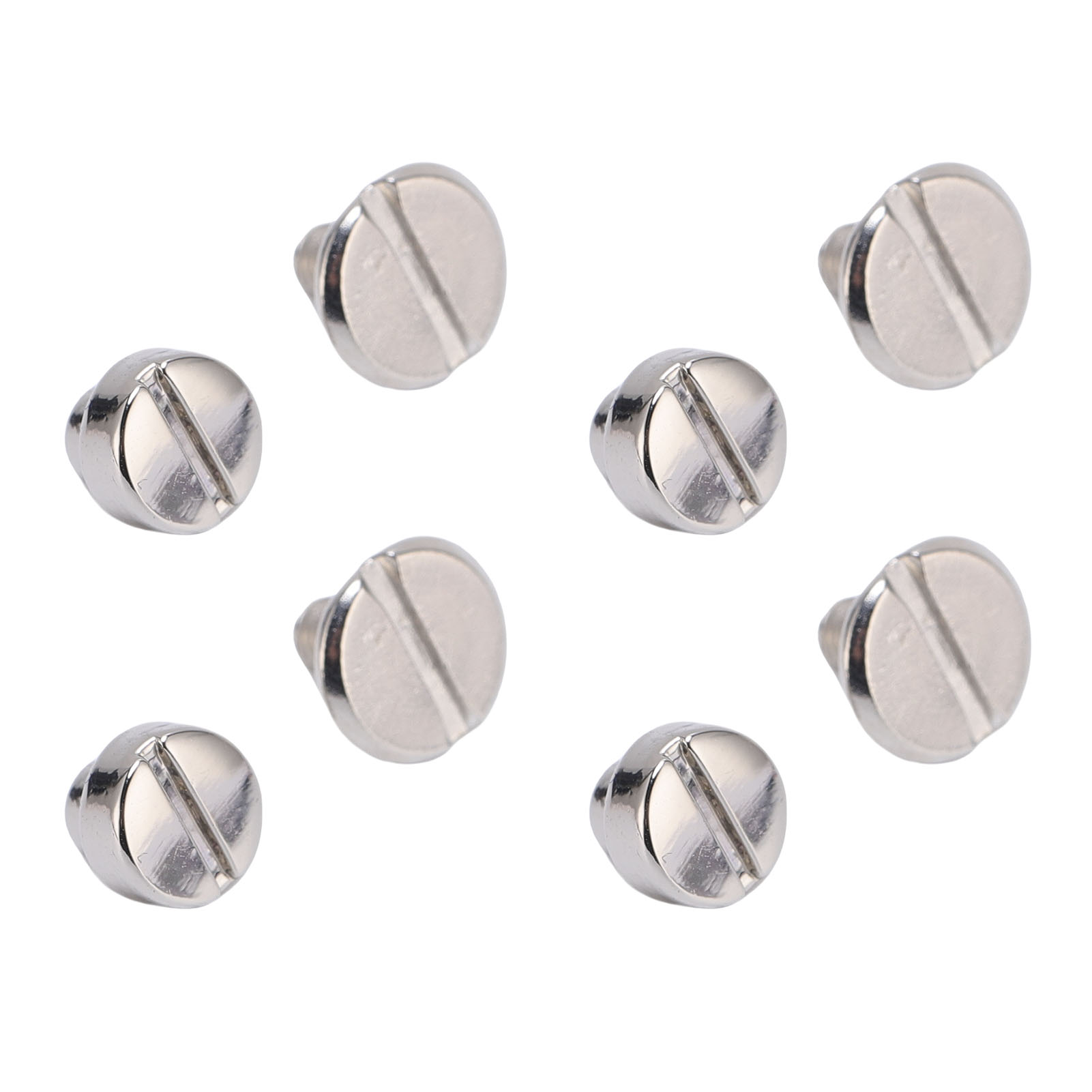 50er-set Ledernieten Mit Schlitz, 6 Mm, Aus Aluminiumlegierung, Mit Schraubverschluss, Für Gürtel, Handtaschen, Schuhe Und Bekleidung