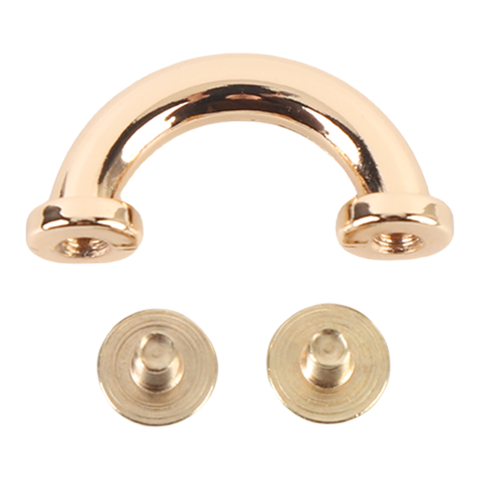 20 Stück U-ring-verbinder Aus Metall Mit Bogenbrücke Für Taschenaufhänger Und Handtaschenriemen, Hellgold, 14 X 8,5 X 4,5 Mm, Mit 5,5-mm-ph-schraube