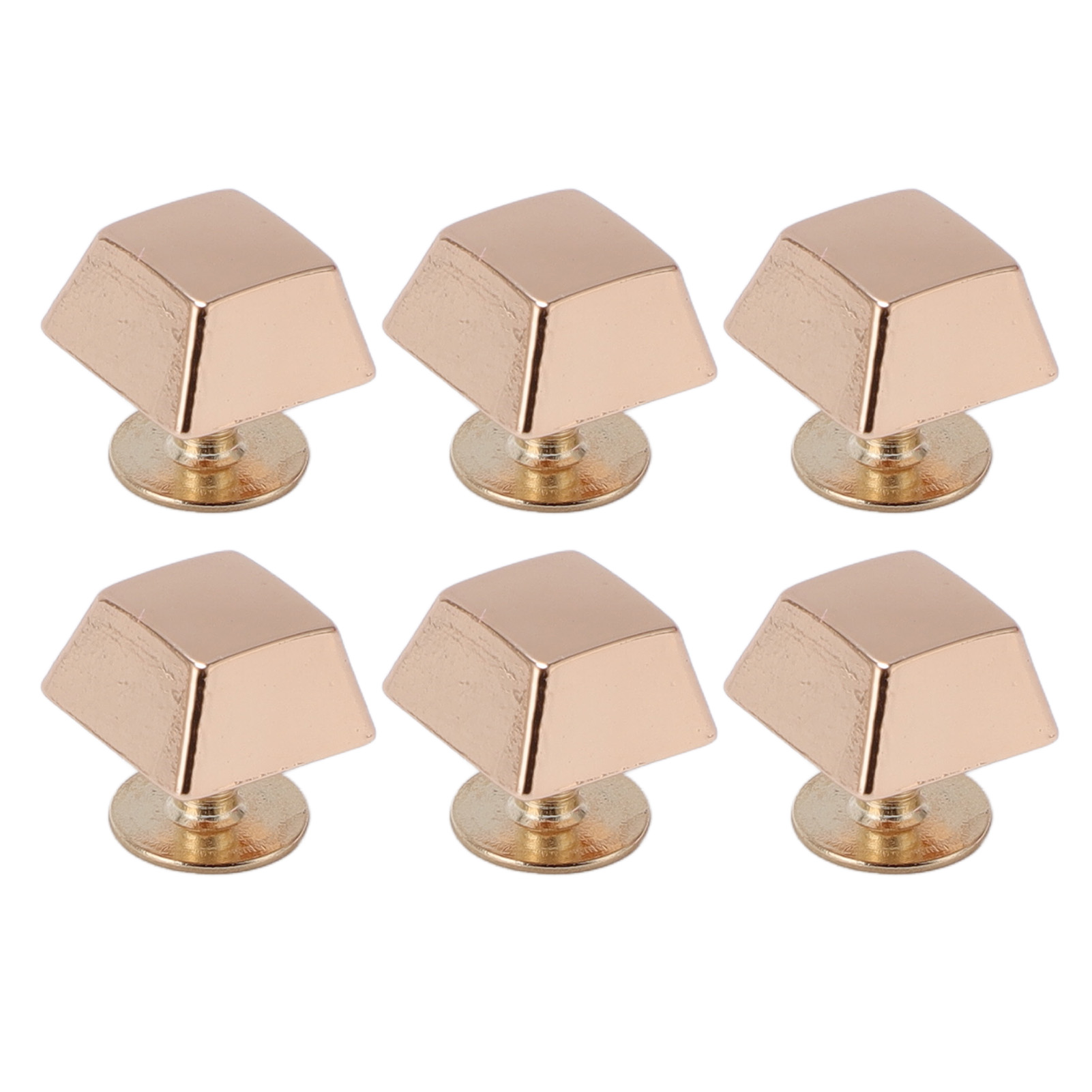 30 Sets Schraubnietenknöpfe, 12 Mm, Quadratisch-trapezförmig, Leuchtende Farben, Hochfest, Für Handtaschenfüße, Gürtel, Gold
