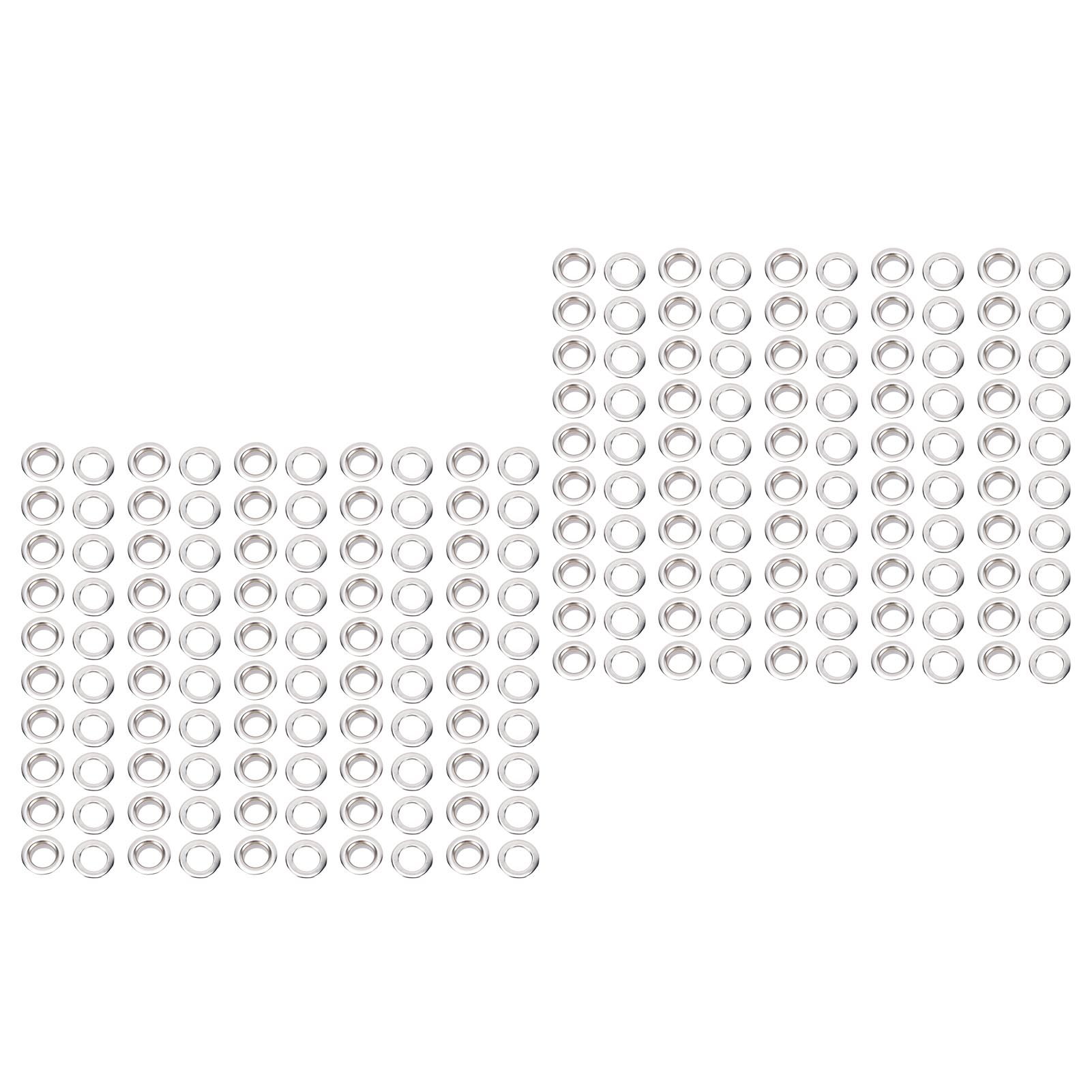 100er-set Messingösen, 18 Mm Innendurchmesser, Metallösen Für Planen, Stoffe Und Leder, Silberfarben