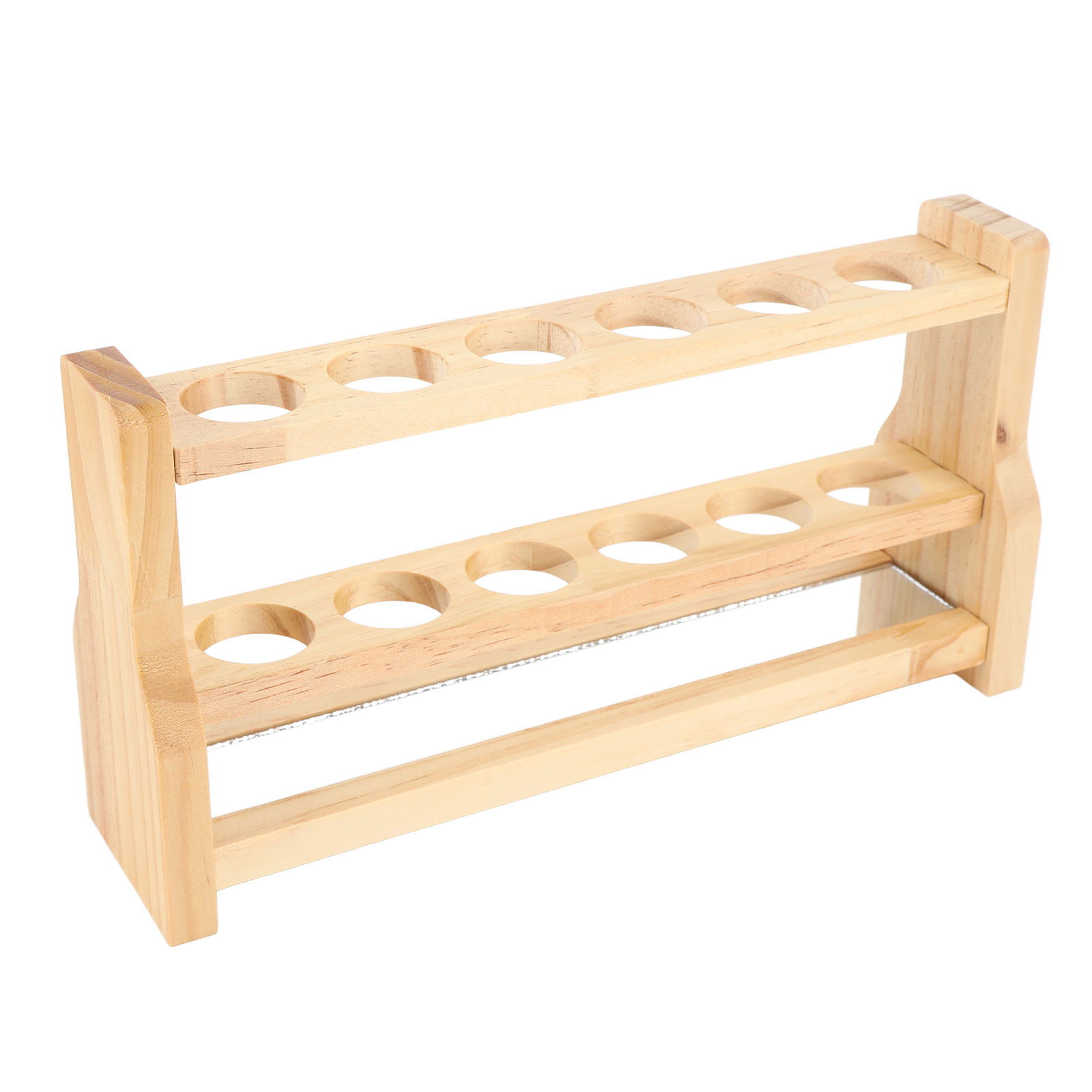 Aufbewahrungsständer Aus Holz Für Reagenzgläser Mit 6 Runden Löchern, Multifunktionaler Reagenzglasständer Für Heimlabor/arbeitsplatz, 31 Mm / 1,22 Zoll