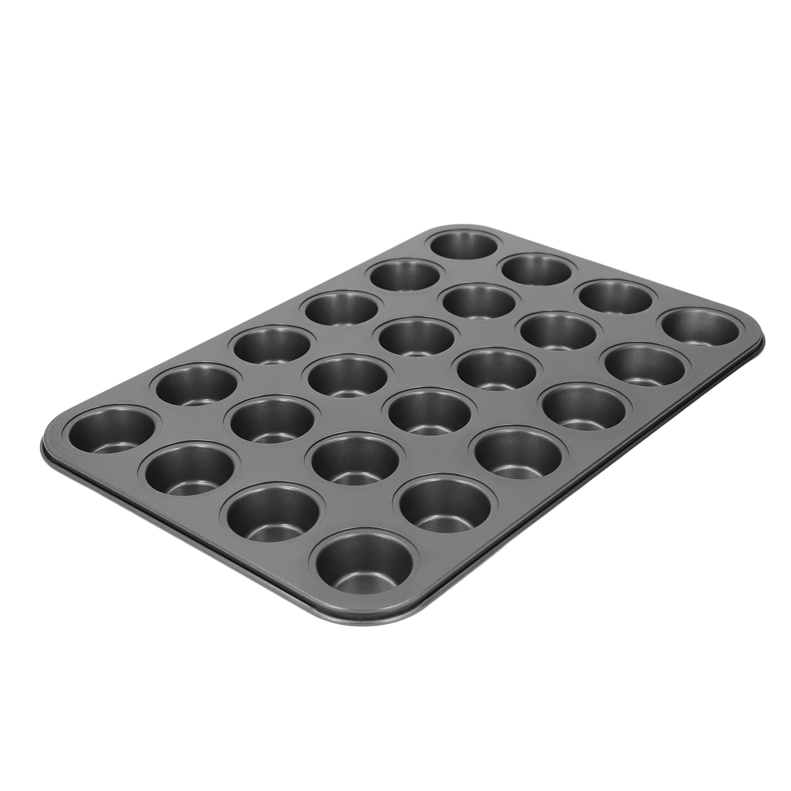 24er-muffinform, Antihaftbeschichtet, Aus Kohlenstoffstahl, Kleine Runde Pfannkuchen- Und Cupcake-backform Für Die Heimische Küche