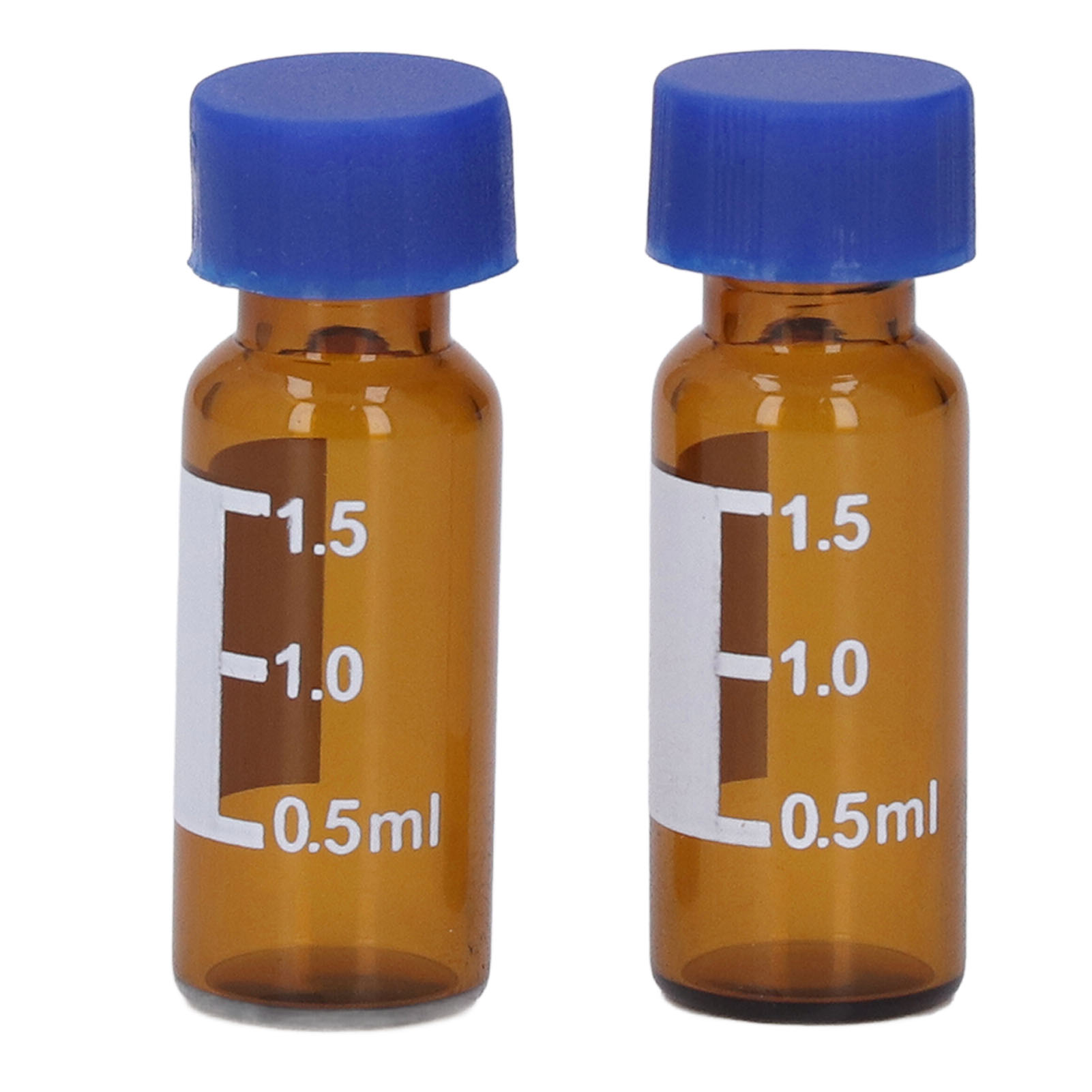 100 Stück Labor-autosampler-vials, Braun, Schraubverschluss, 2 Ml Probenvolumen, Mit Beschriftungsfeld Und Skala