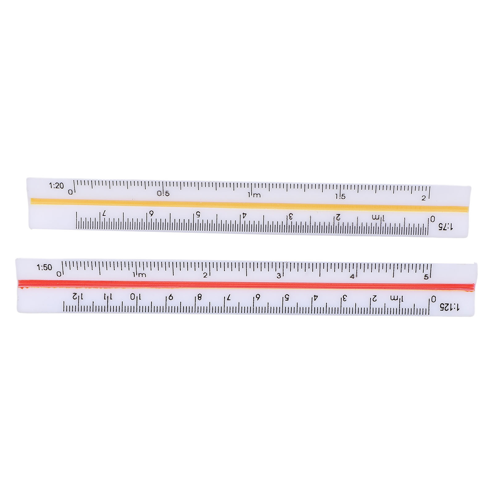 2-teiliges Architekturlineal-set Aus Kunststoff, Kleiner Maßstab, Taschenformat, Mini, 12,5 Cm, Für Ingenieure, Architekten Und Ingenieure