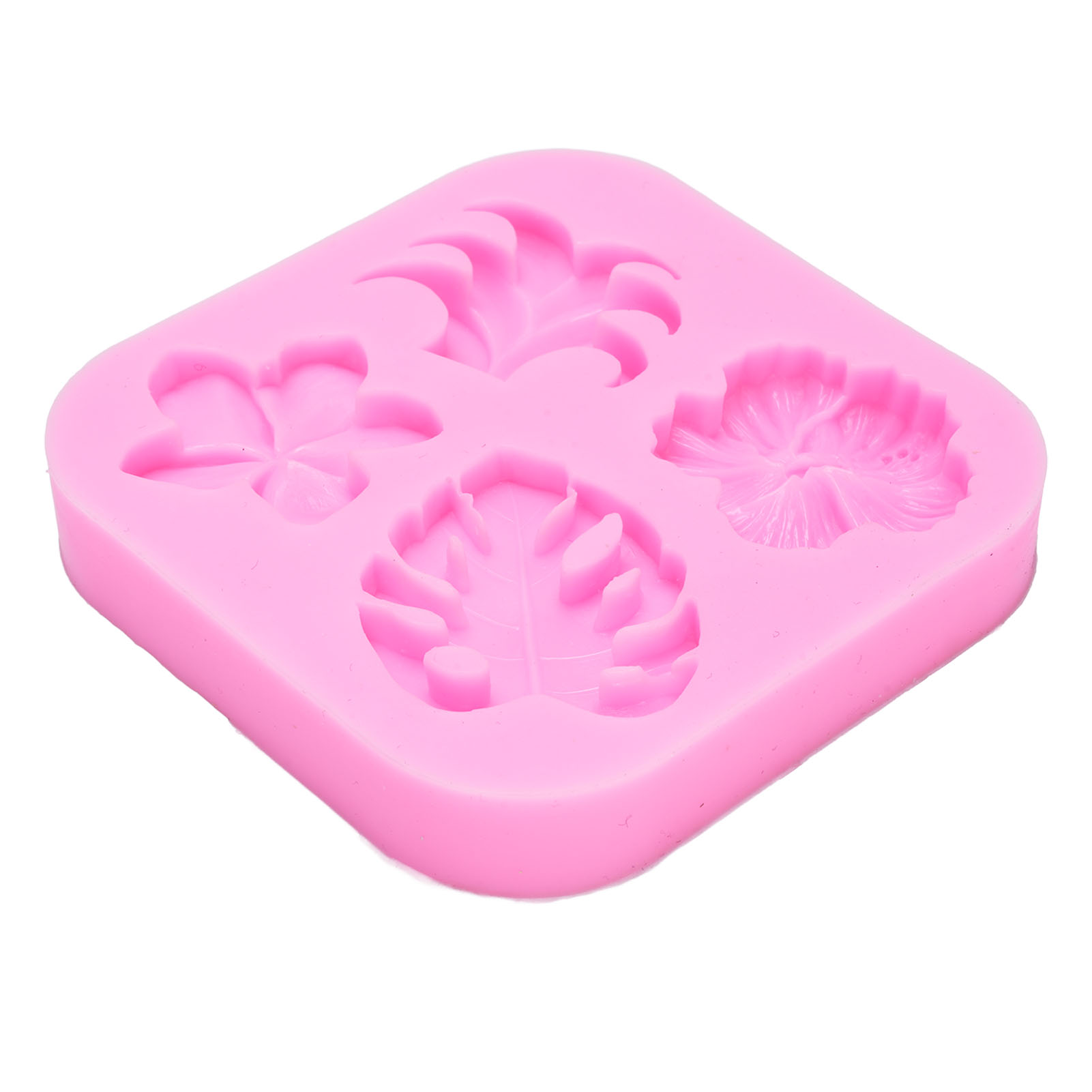 Blumen- Und Blätterform Aus Lebensmittelechtem Silikon, Antihaftbeschichtet, Multifunktional, Zum Backen Von Süßigkeiten Und Schokolade Geeignet