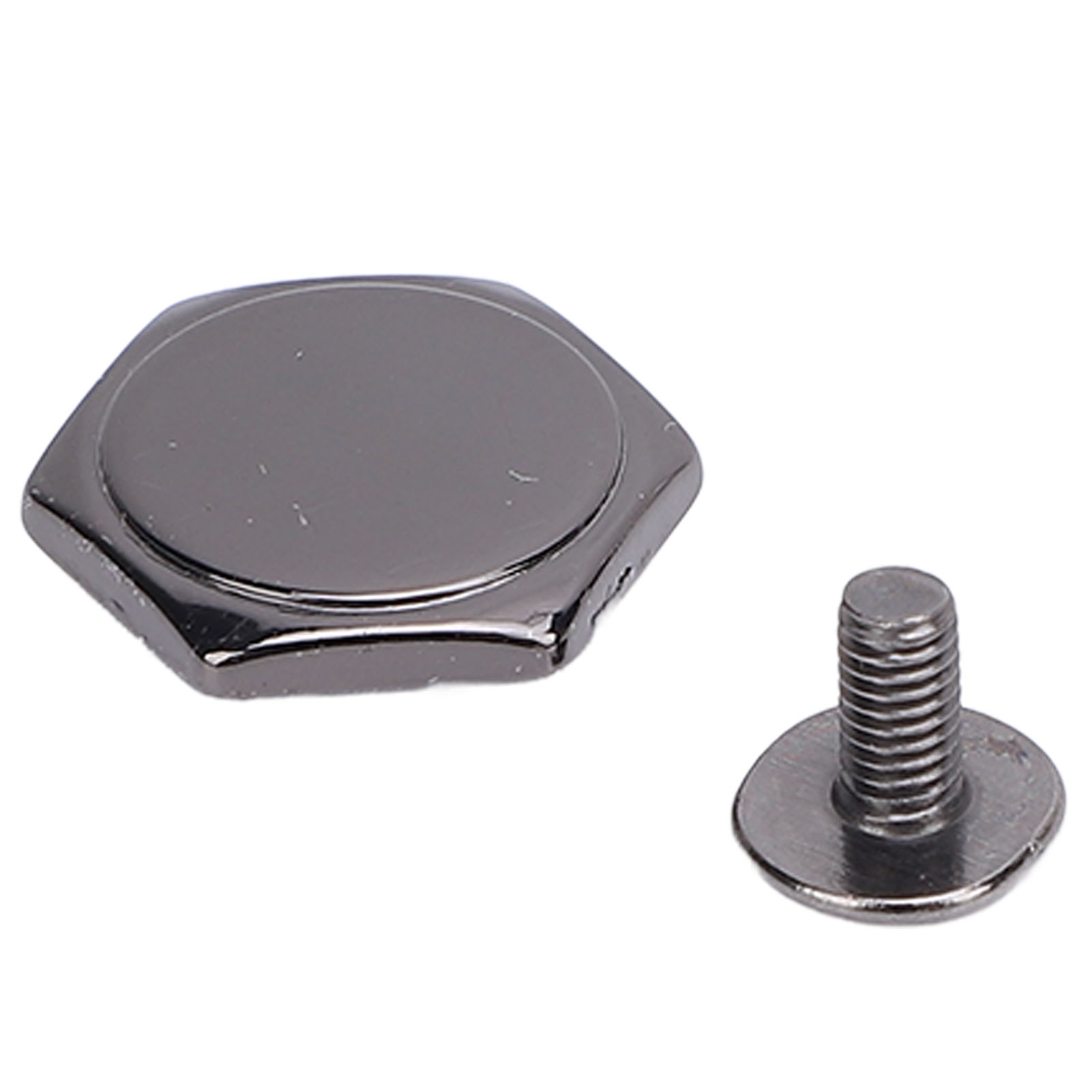 50-teiliges Ledernieten-set, Sechskantnägel Mit Schlitzschrauben, 15 Mm, Schwarz, Für Lederhandwerksbedarf