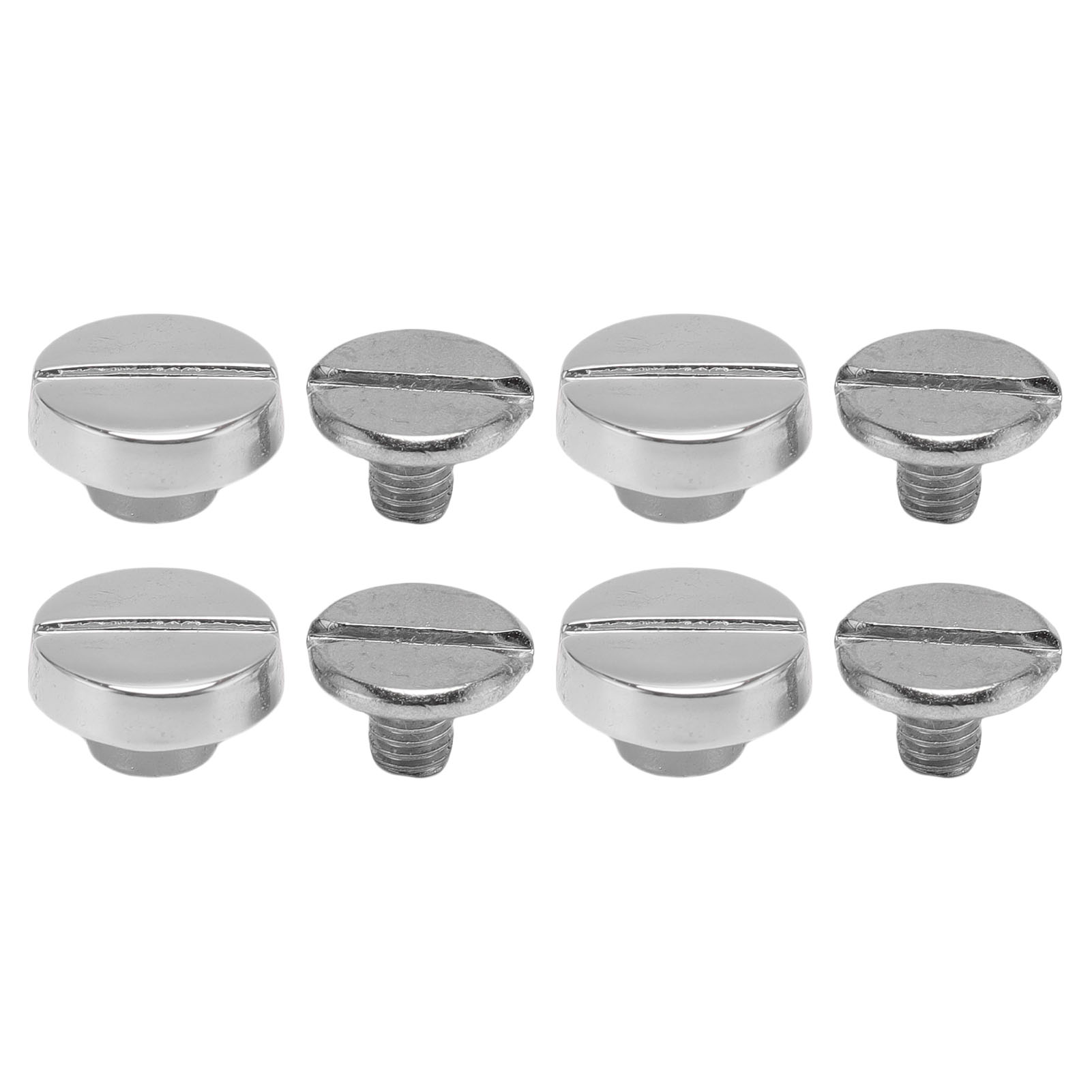 50er-set Flachschlitz-metallnieten Für Gürtelriemen, Kragen, Buchbinderei, Lederarbeiten, Silber, 8 Mm