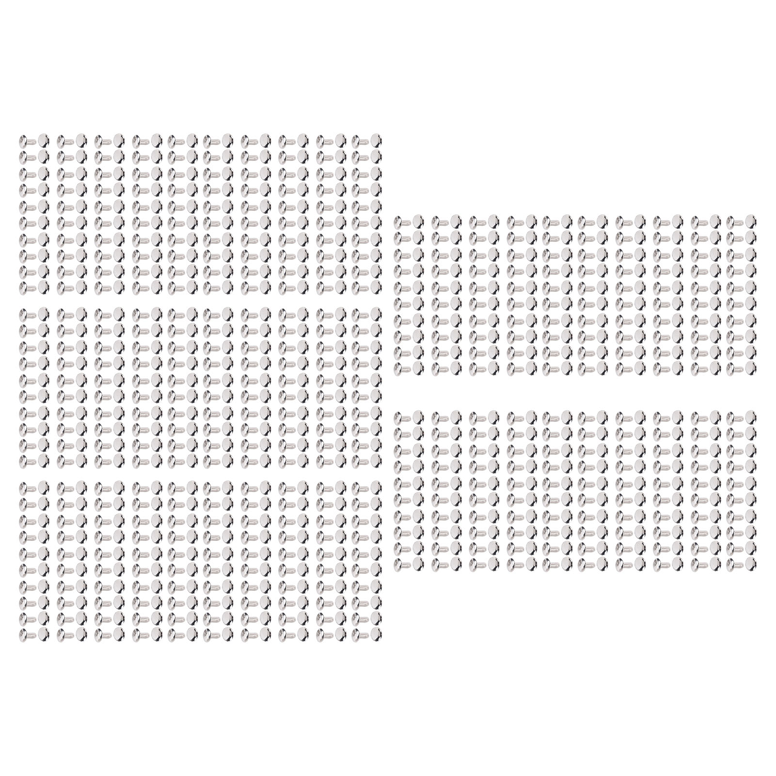 500er Set Ledernieten 8x8mm Edelstahl Doppelkappe Ledernieten Für Handarbeiten