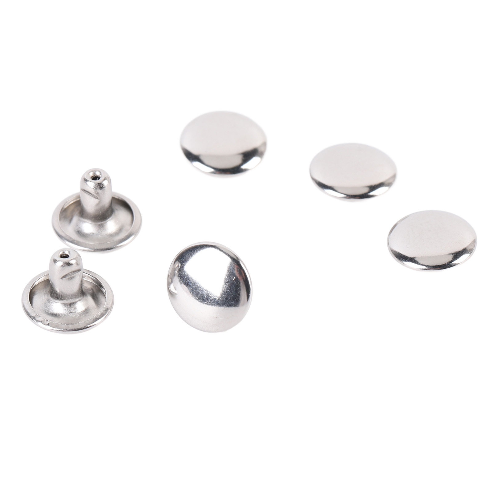 500er Set Lederhandwerksnieten 9x6mm Edelstahl Doppelkappe Ledernieten Für Handarbeiten