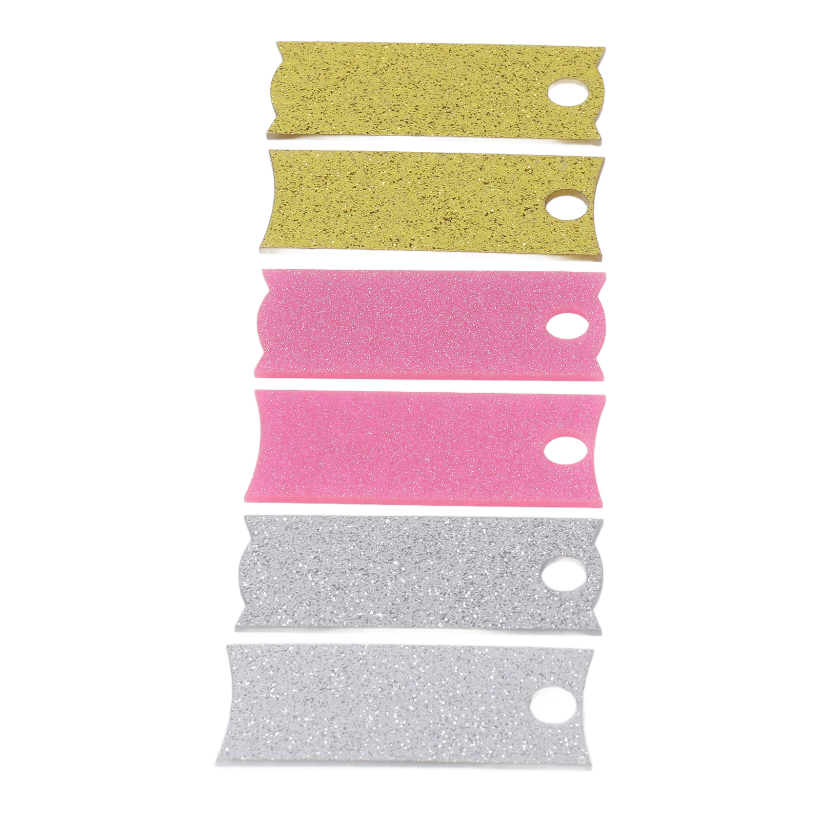 24 Acryl-namensschilder, Unbemalt, Unlackiert, Mit Glitzer, Für 40-oz-becherdeckel, Diy-kartendekoration