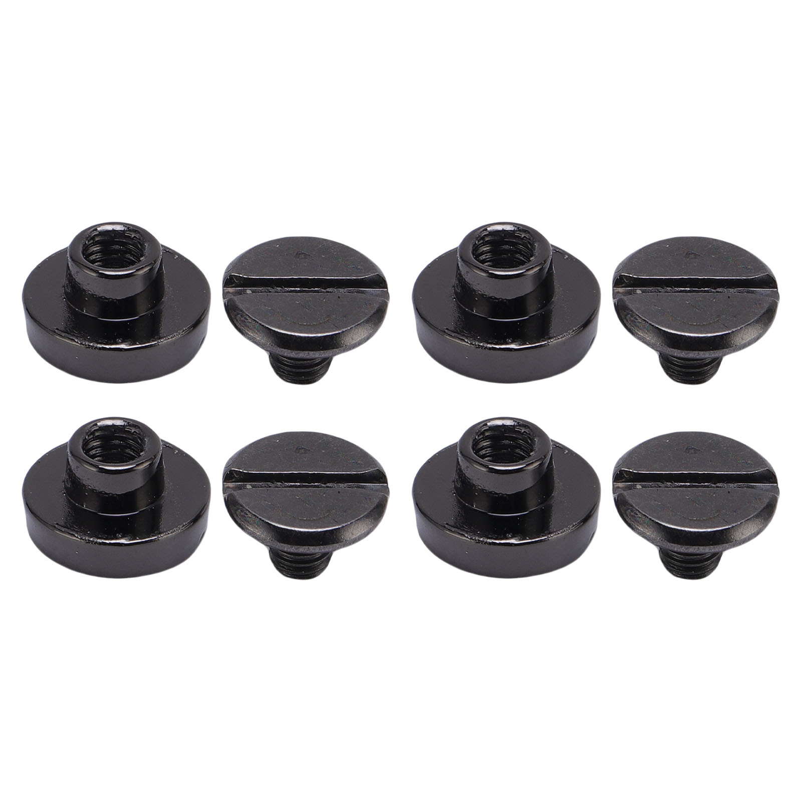50 Sets 8 Mm Nietschrauben Aus Legierung, Schlitz, Flachkopfnieten, Bindeschrauben Für Lederhandwerk, Bekleidungsdekoration, Gunmetal