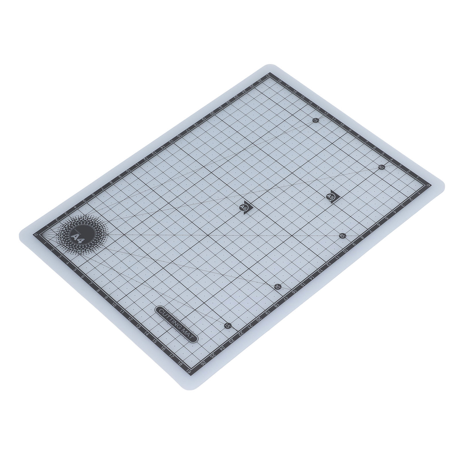 A4 Schneidematte, Selbstheilend, Mit Präziser Skala, Halbtransparent, Doppelseitig, Aus Pvc, Für Näh- Und Bastelarbeiten, 12 X 9 Zoll