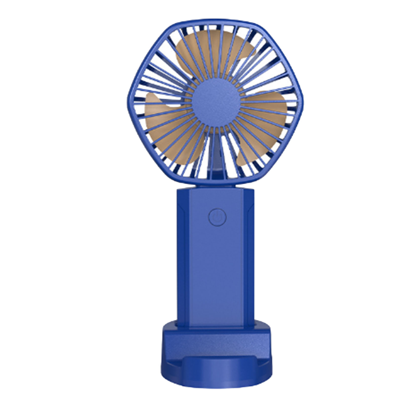 Mini-tragbarer Ventilator, Leistungsstarker Handventilator Mit 3 Geschwindigkeitsstufen, Leiser, Usb-aufladbarer Tischventilator Für Reisen, Drinnen Und Draußen, Blau