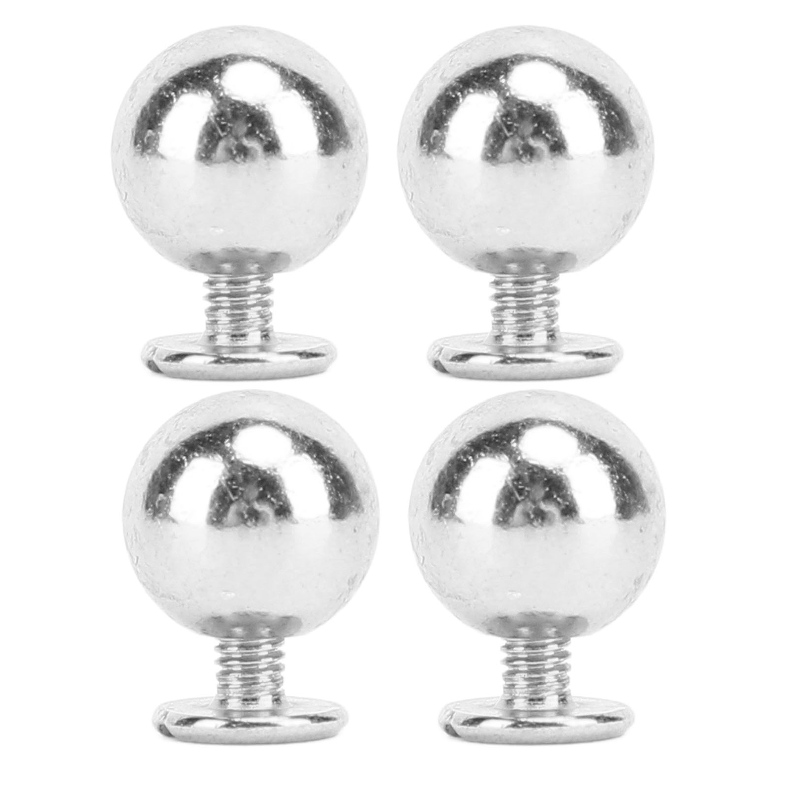 50er-set Rundnieten, Massives Eisen, Multifunktionale 8-mm-kugelnieten-sets Für Bekleidung Und Handarbeit, Silberfarben